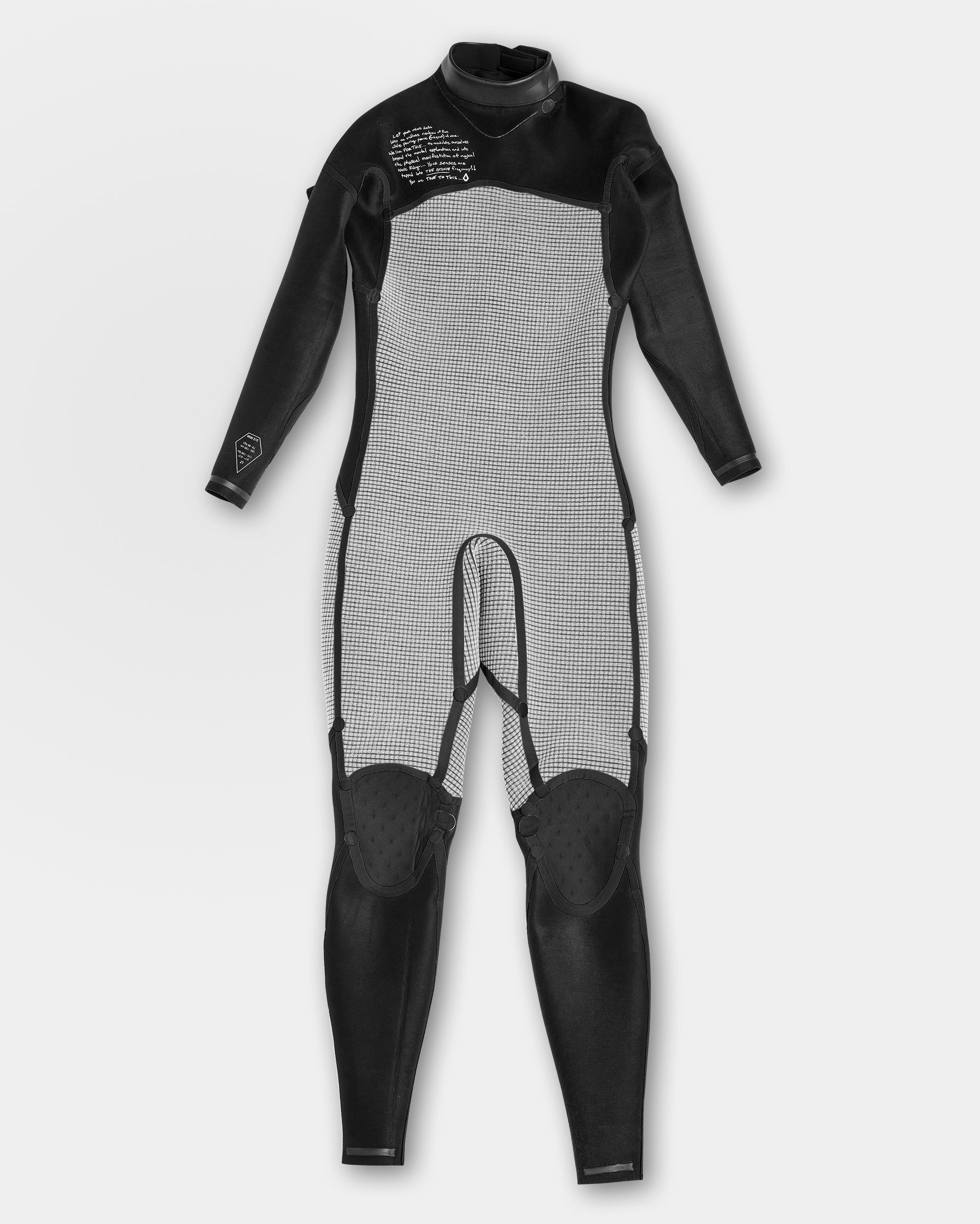 Modulator 3/2Mm Long Sleeve Back Zip Full Wetsuit - Black - Men