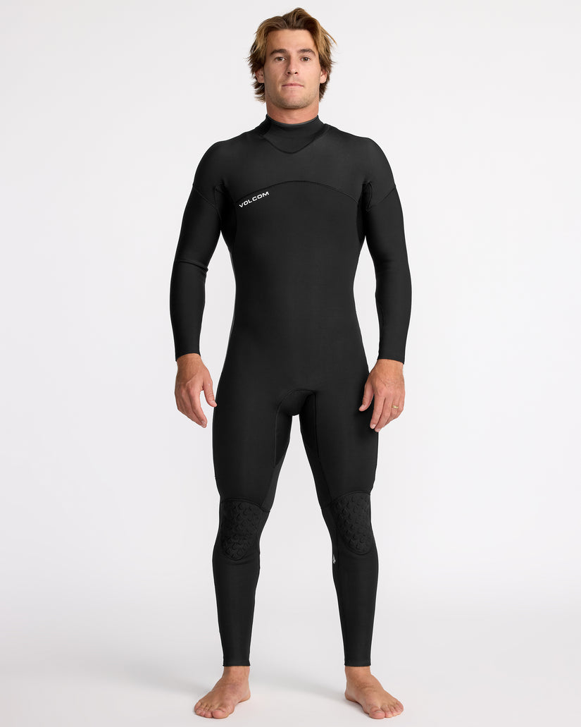 Combinaison de surf Modulator à manches longues 4/3Mm zippée dans le dos - Black