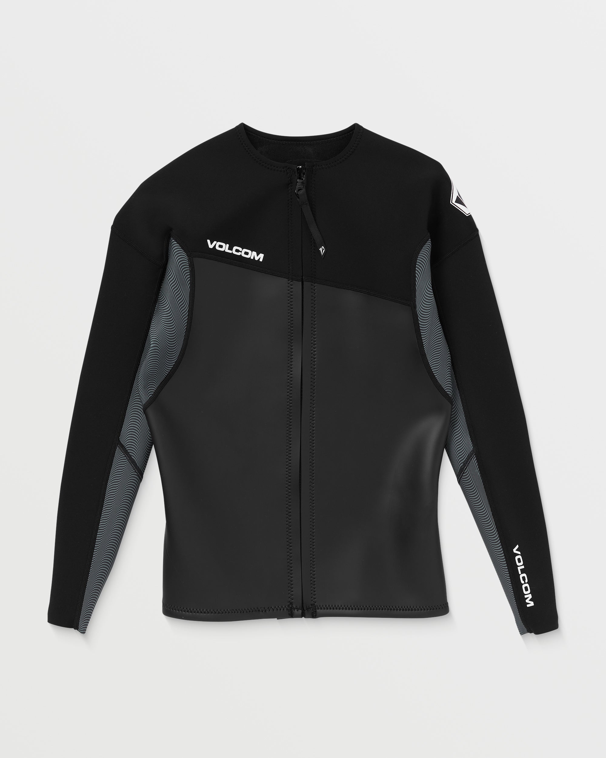 1.5Mm Front Zip Neoprene Jacket BLACK BLACK XS