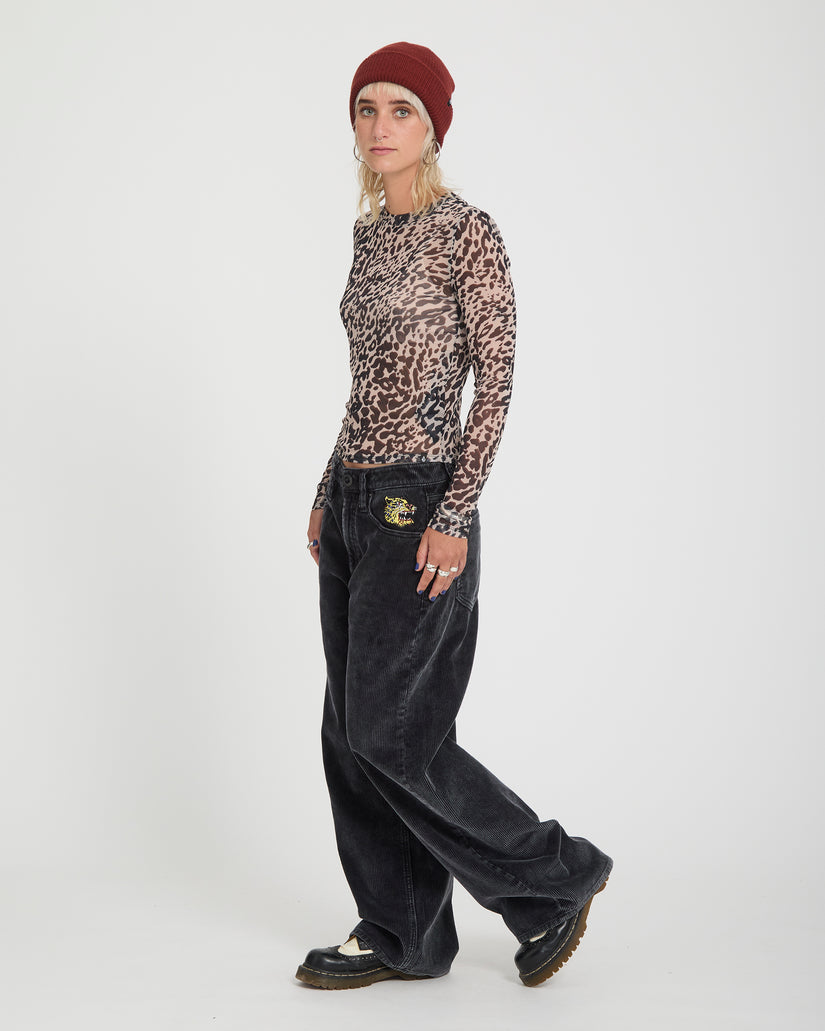 Tigardi Mesh Top - Animal Print