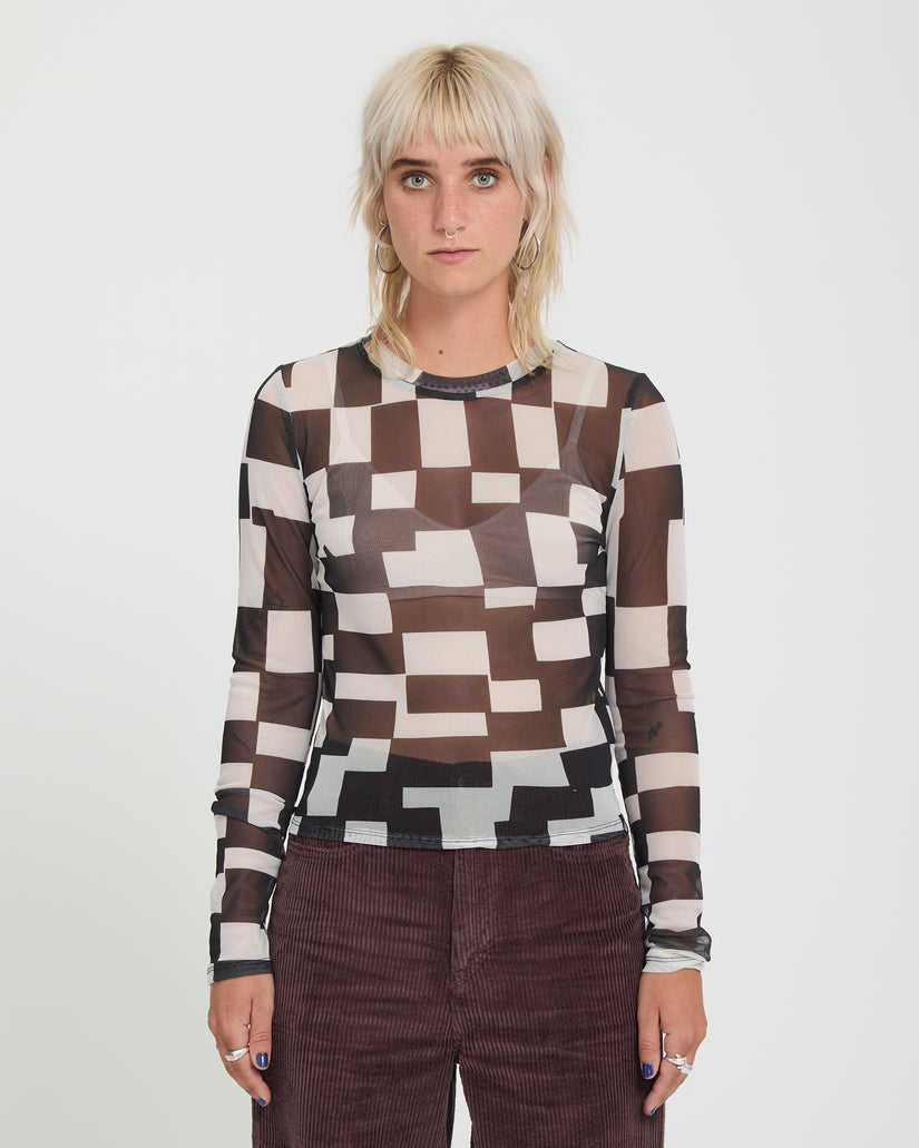 Carrau Mesh Top - White
