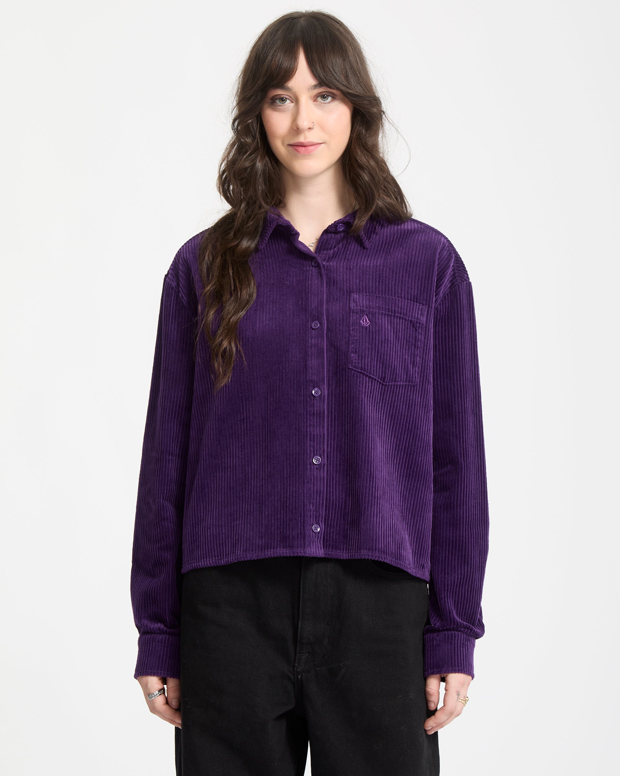 Weellow Corduroy Shirt - Acai - Women - Volcom EU – Volcom Europe