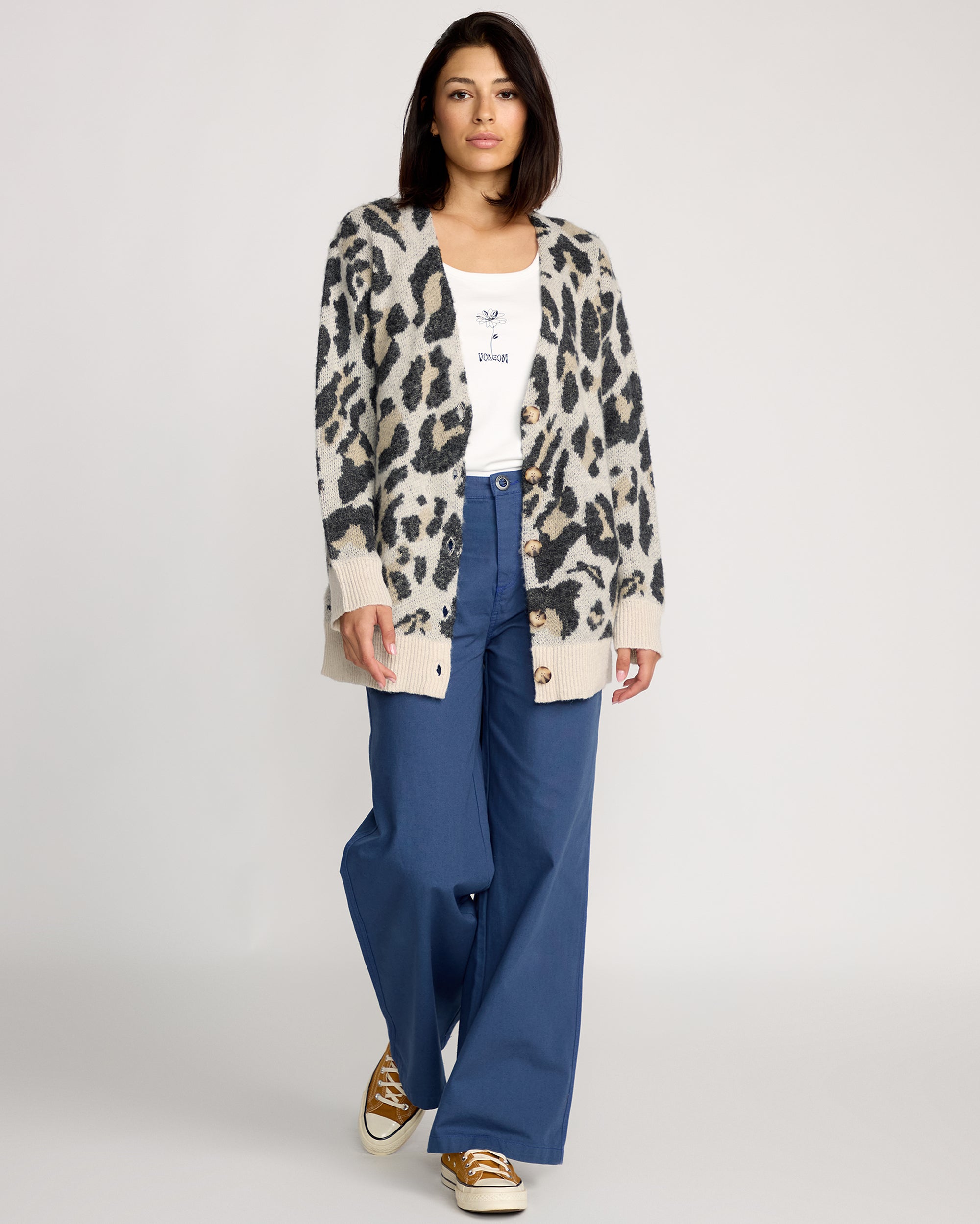 Wylding Out Cardigan - Animal Print - Women - Volcom EU – Volcom