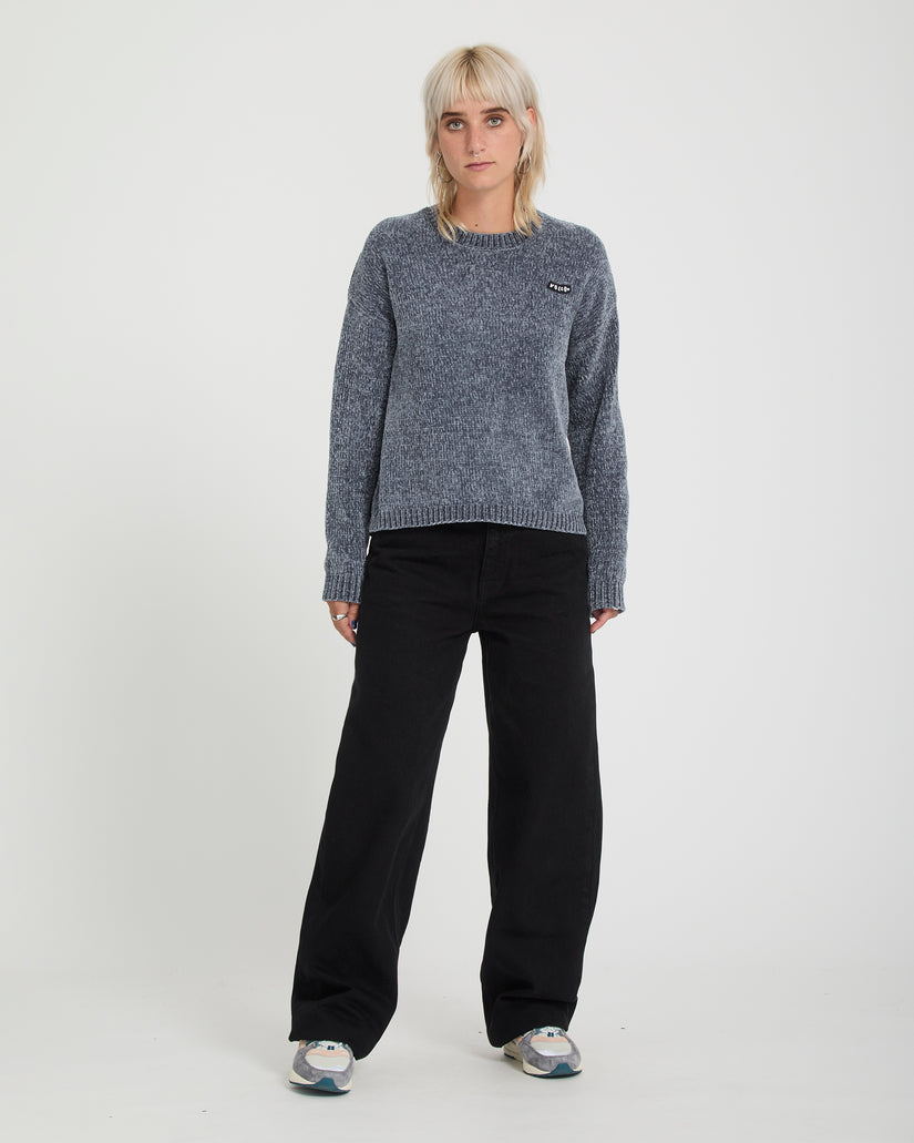 Bubble Tease Sweater - Storm Blue