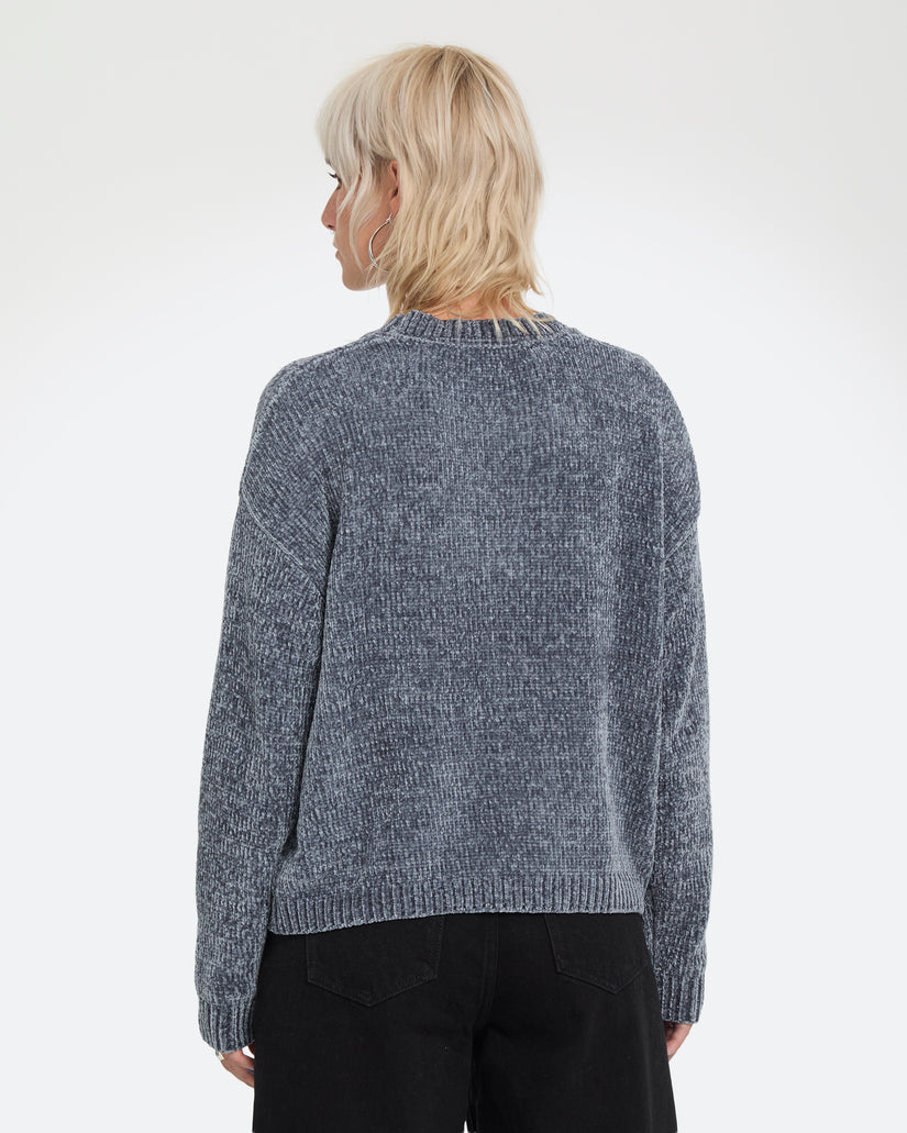 Bubble Tease Sweater - Storm Blue