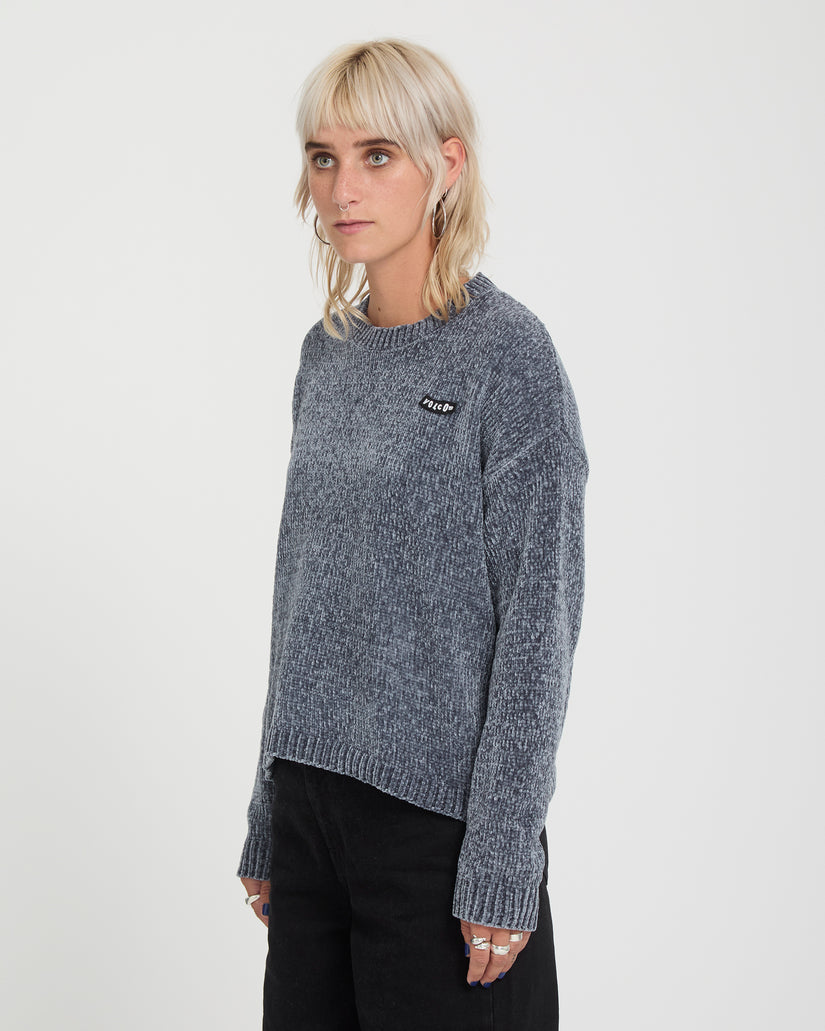 Bubble Tease Sweater - Storm Blue