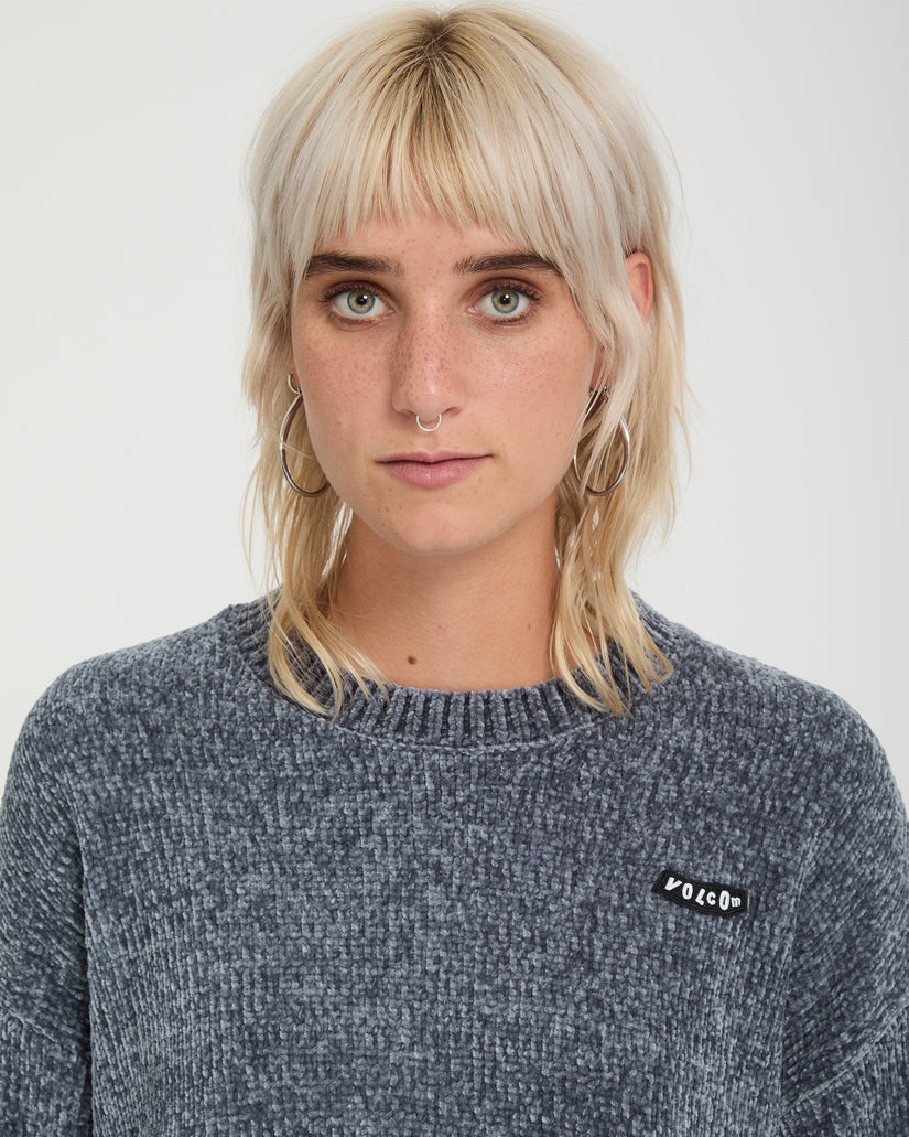 Bubble Tease Sweater - Storm Blue