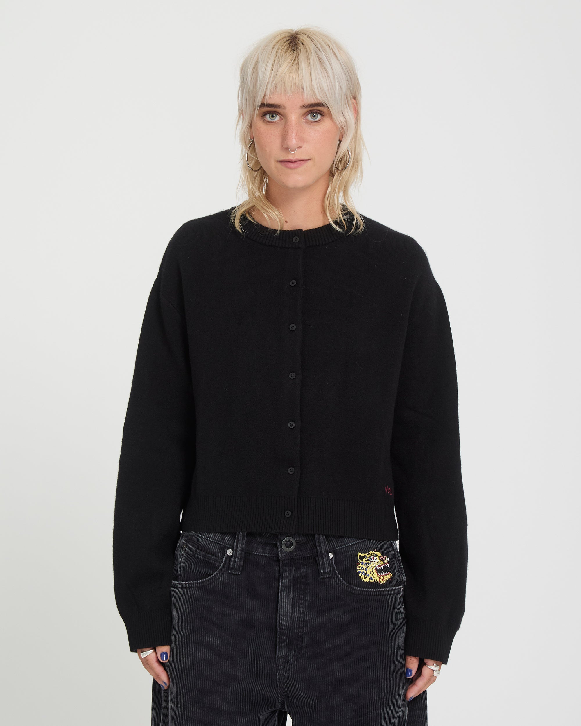 Ozzy Cardigan - Black - Women - Volcom EU – Volcom Europe