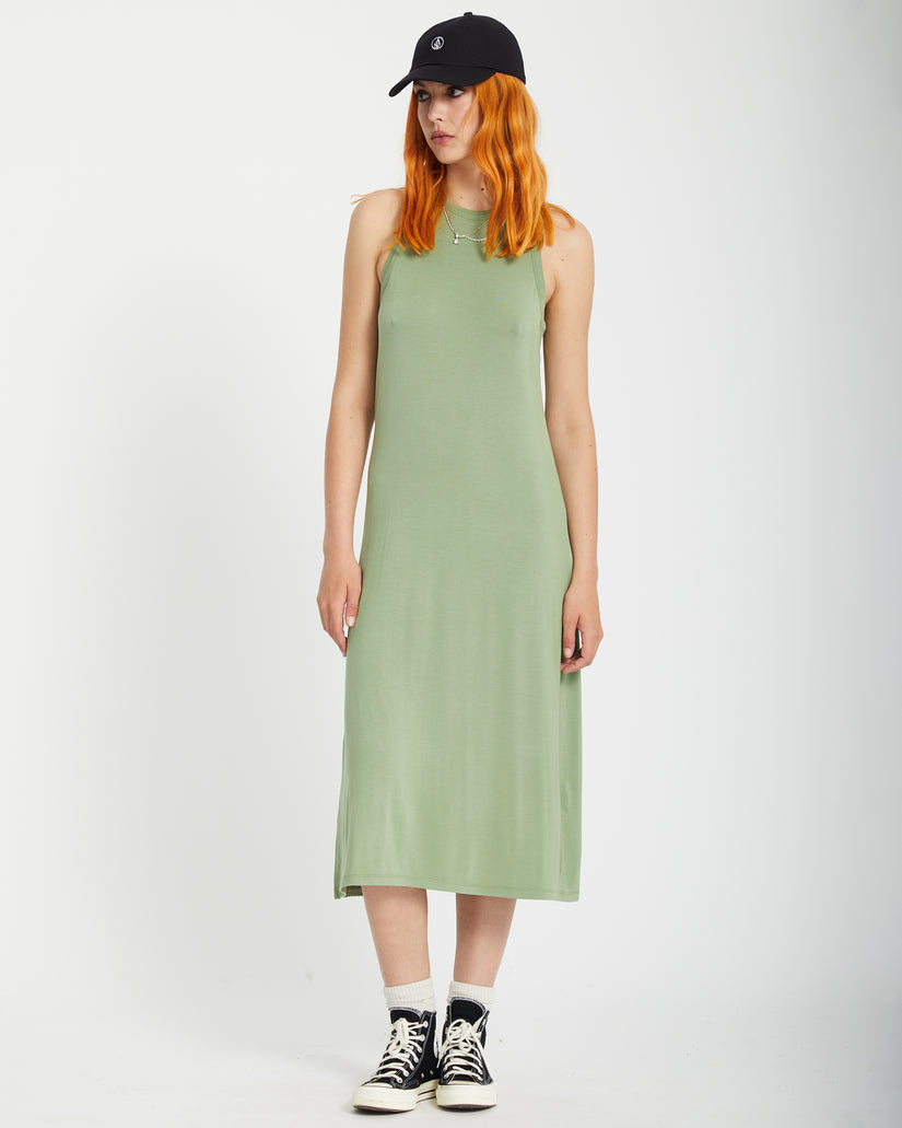 Stonelight Dress - GRASS GREEN - Women - Volcom EU Volcom Europe Stonelight Dress - GRASS GREEN - Women - Volcom EU Volcom Europe