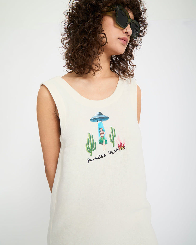 Mickey Mason Dress - Dirty White