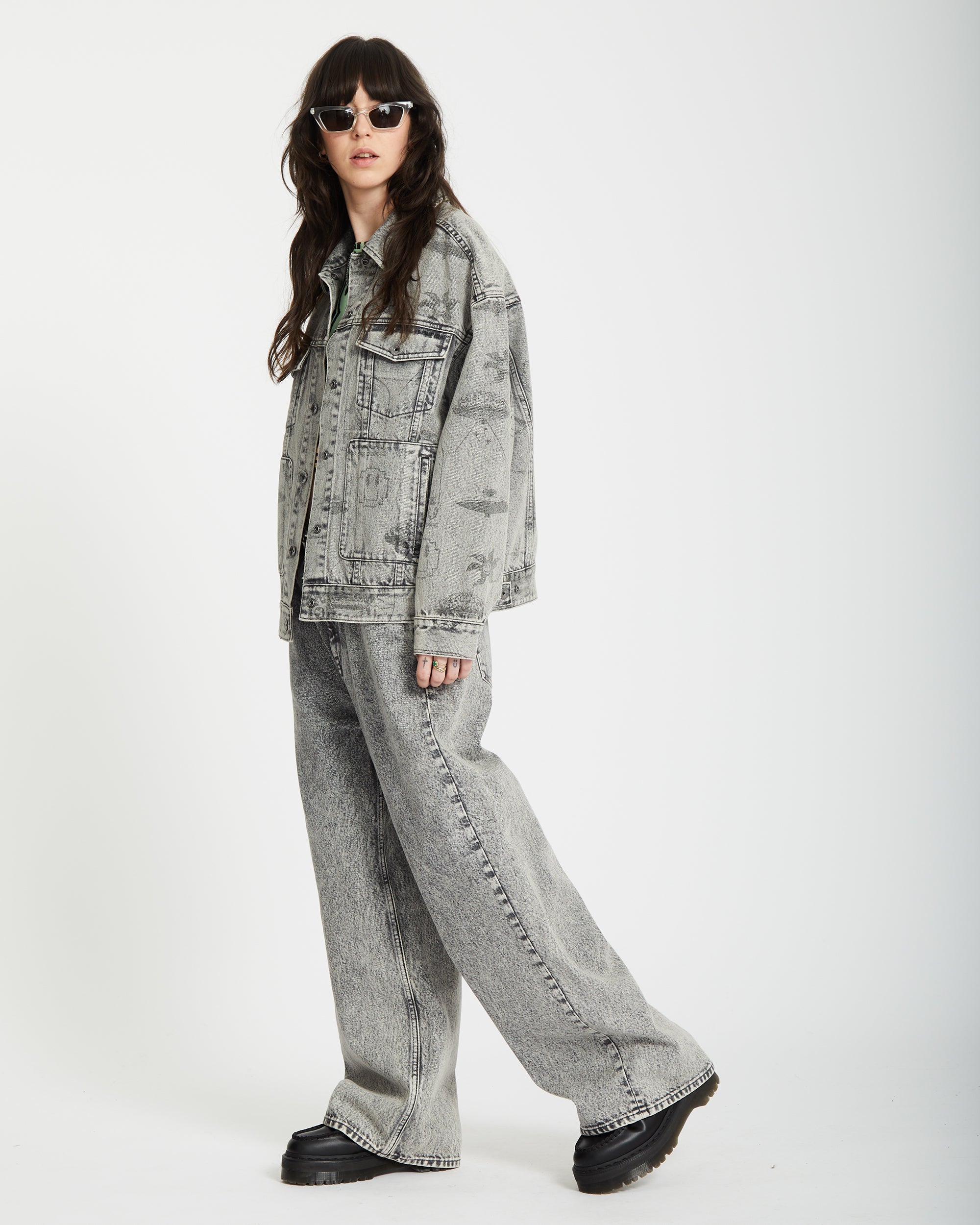 Filip Rygalski Denim Jacket - GREY VINTAGE - Women - Volcom EU