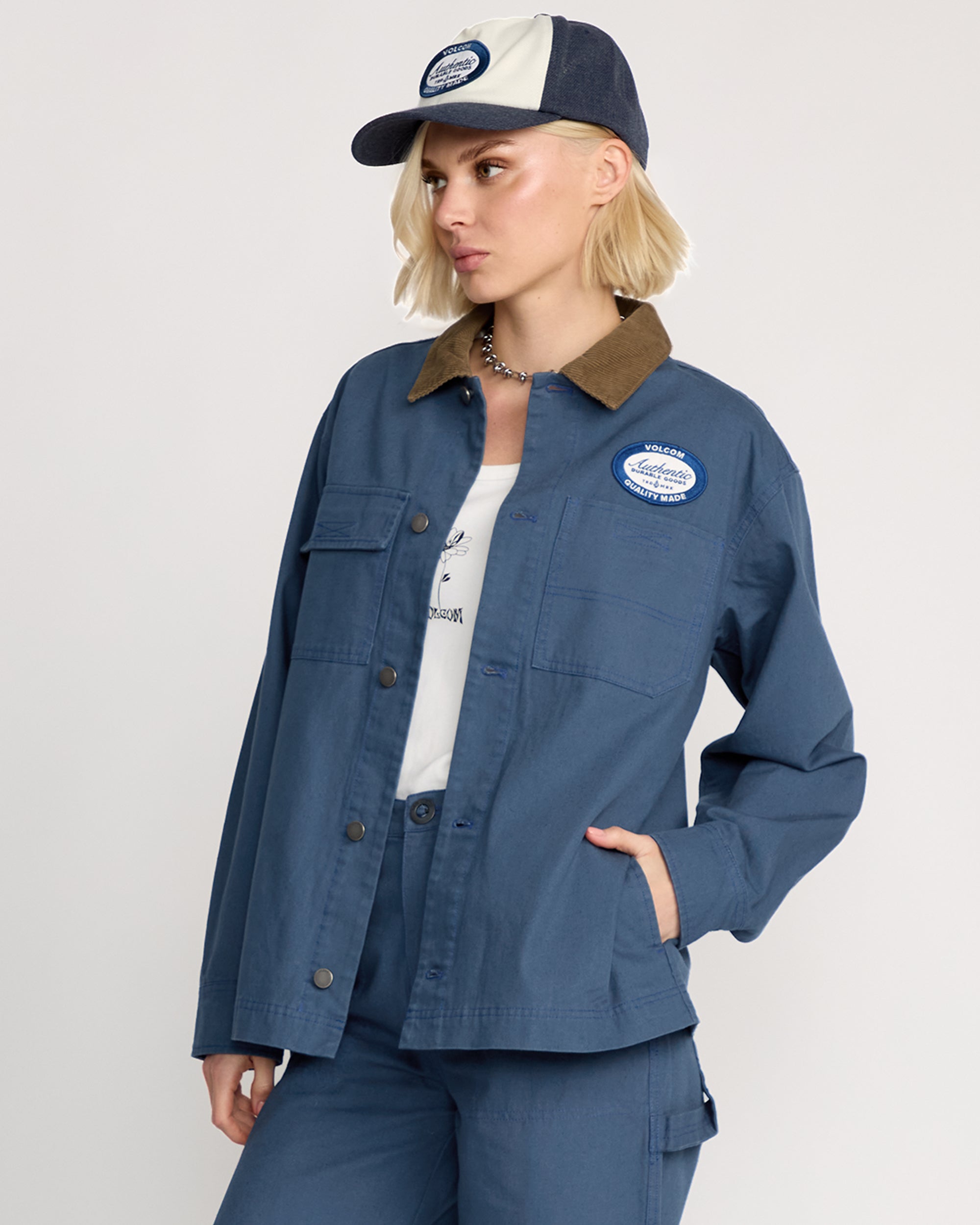 Full Cut Work Jacket - Harbor Blue - Women - Volcom EU – Volcom Europe