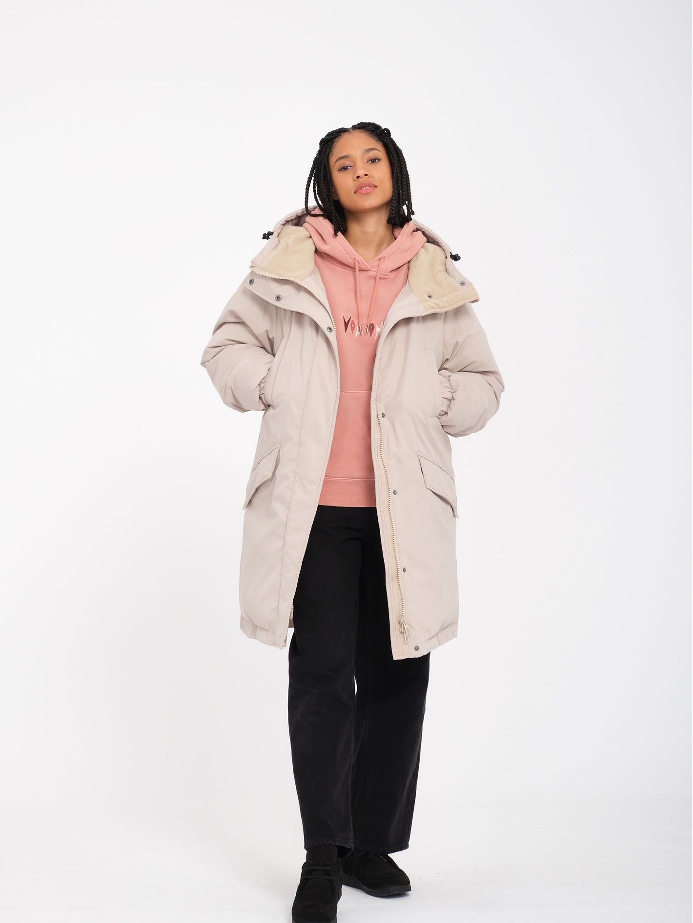 Sleepi Puff Up Parka - Light Khaki - Women - Volcom EU – Volcom Europe