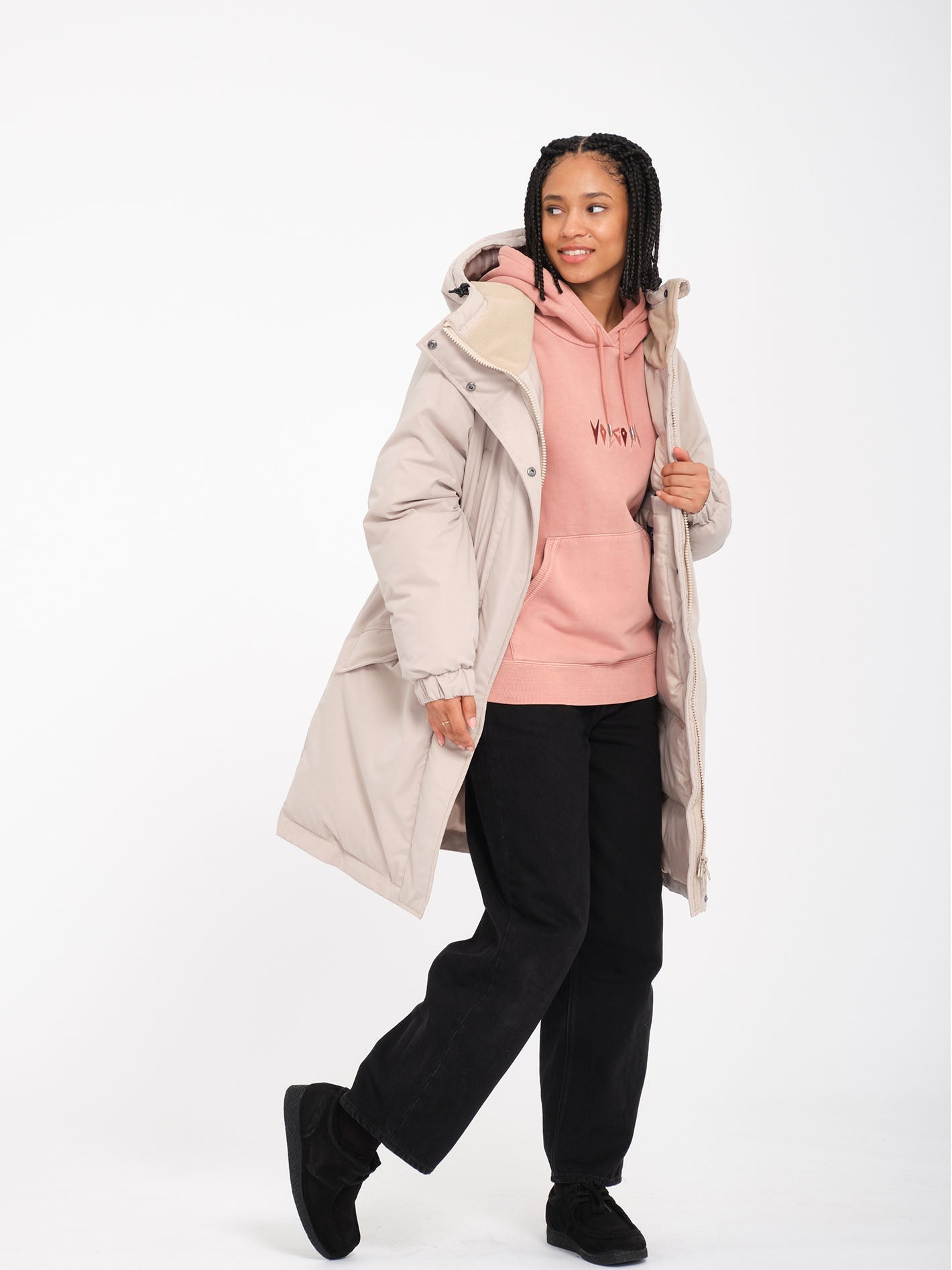 Sleepi Puff Up Parka - Light Khaki - Women - Volcom EU – Volcom Europe