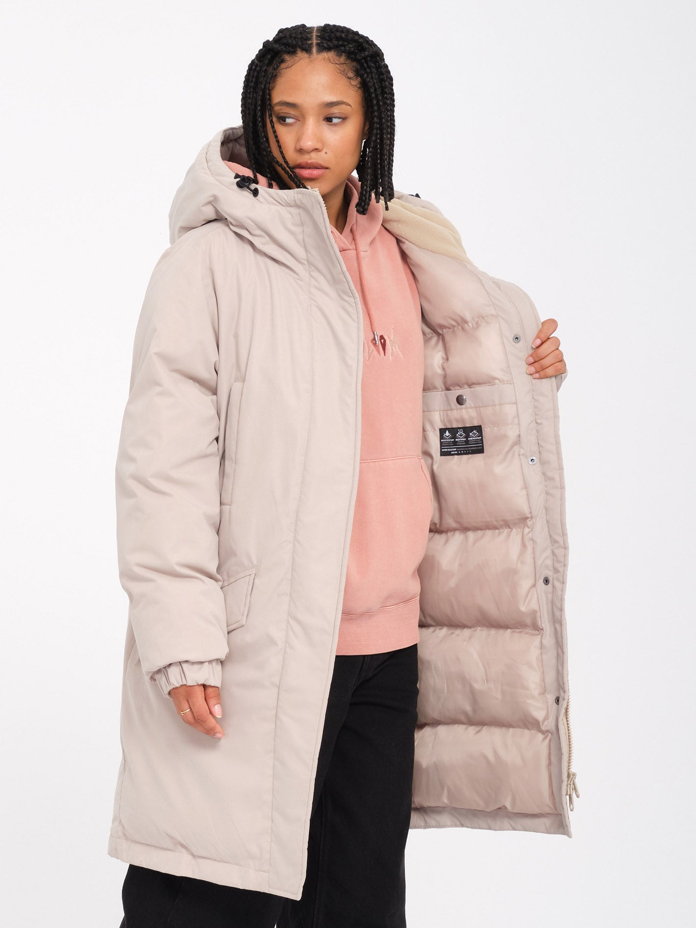 Sleepi Puff Up Parka - Light Khaki - Women - Volcom EU – Volcom Europe
