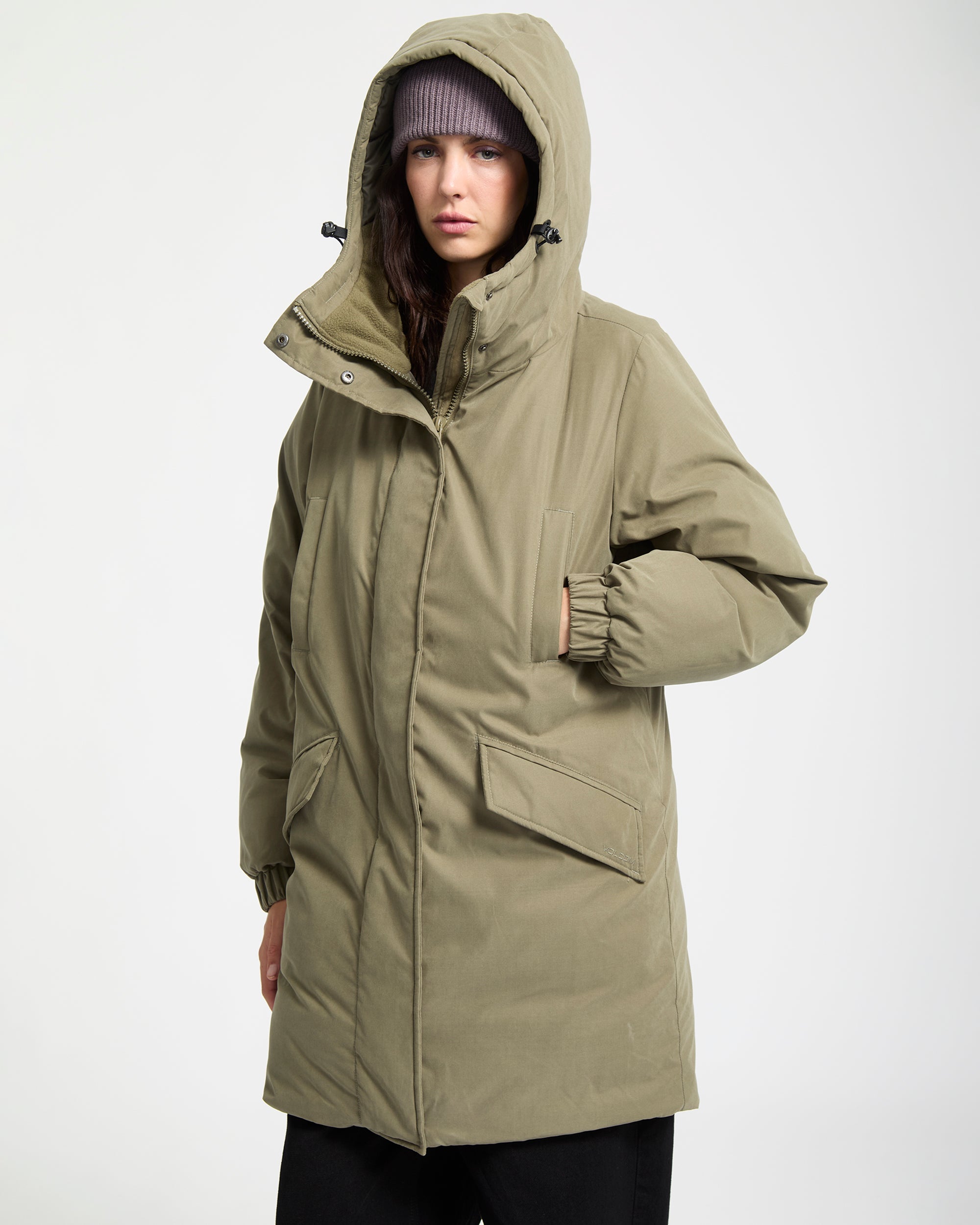 Sleepi Puff Up Parka - Wintermoss - Women - Volcom EU – Volcom Europe