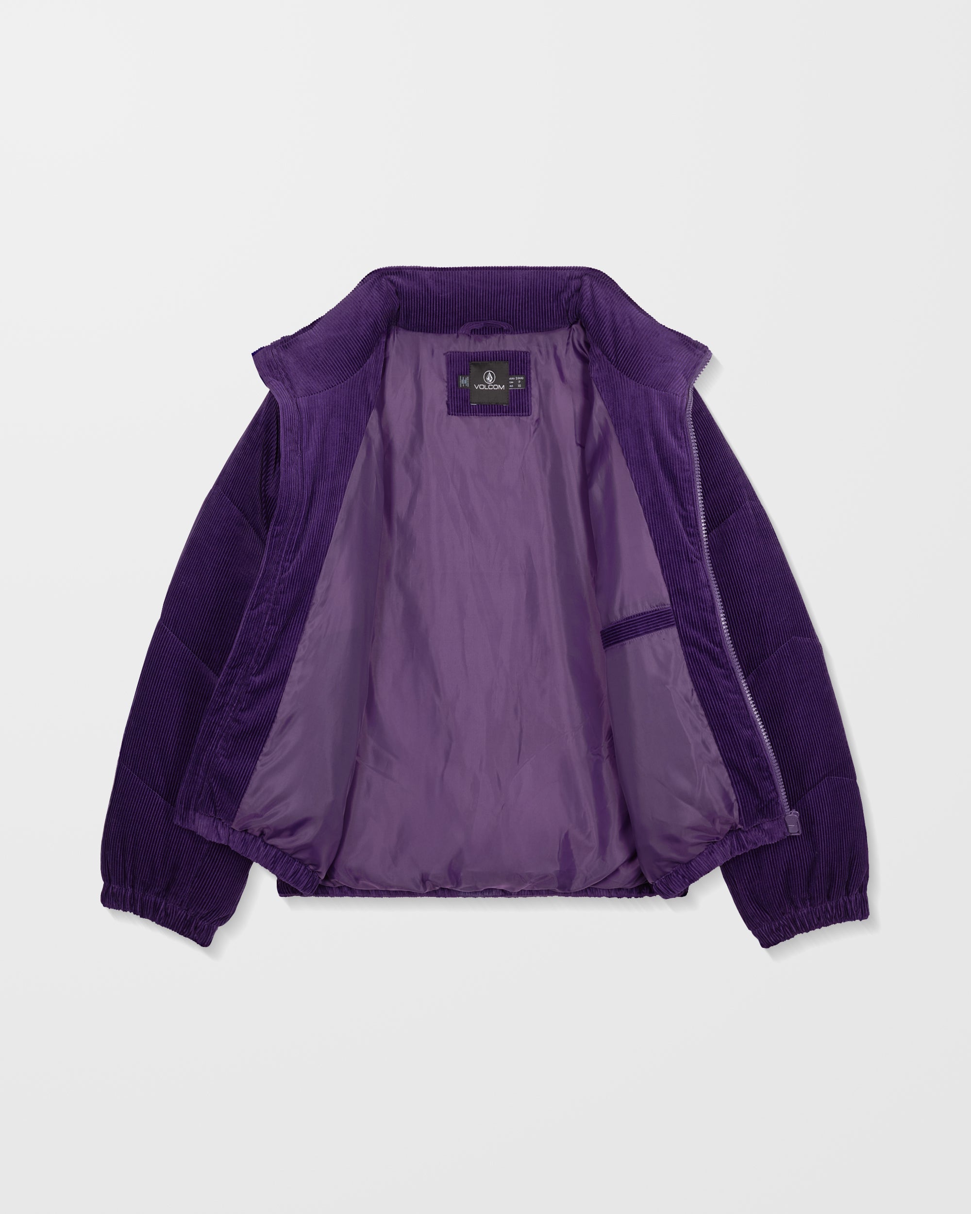 Cord'N Stone Puff Jacket - Acai - Women - Volcom EU – Volcom Europe