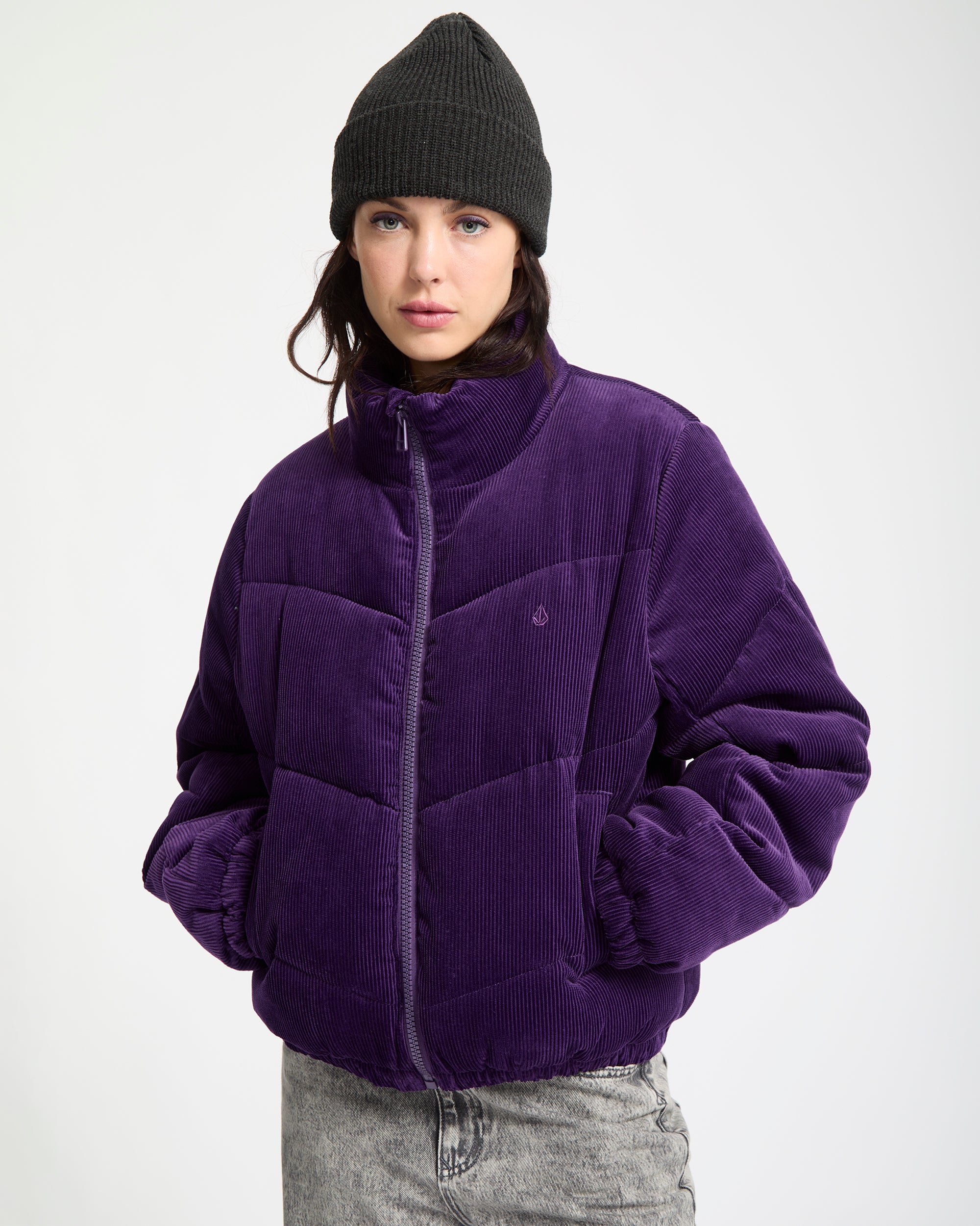 アウター Watercolor Puff JKT Cord'N Stone Puff Jacket - Acai - Women - Volcom EU – Volcom Europe