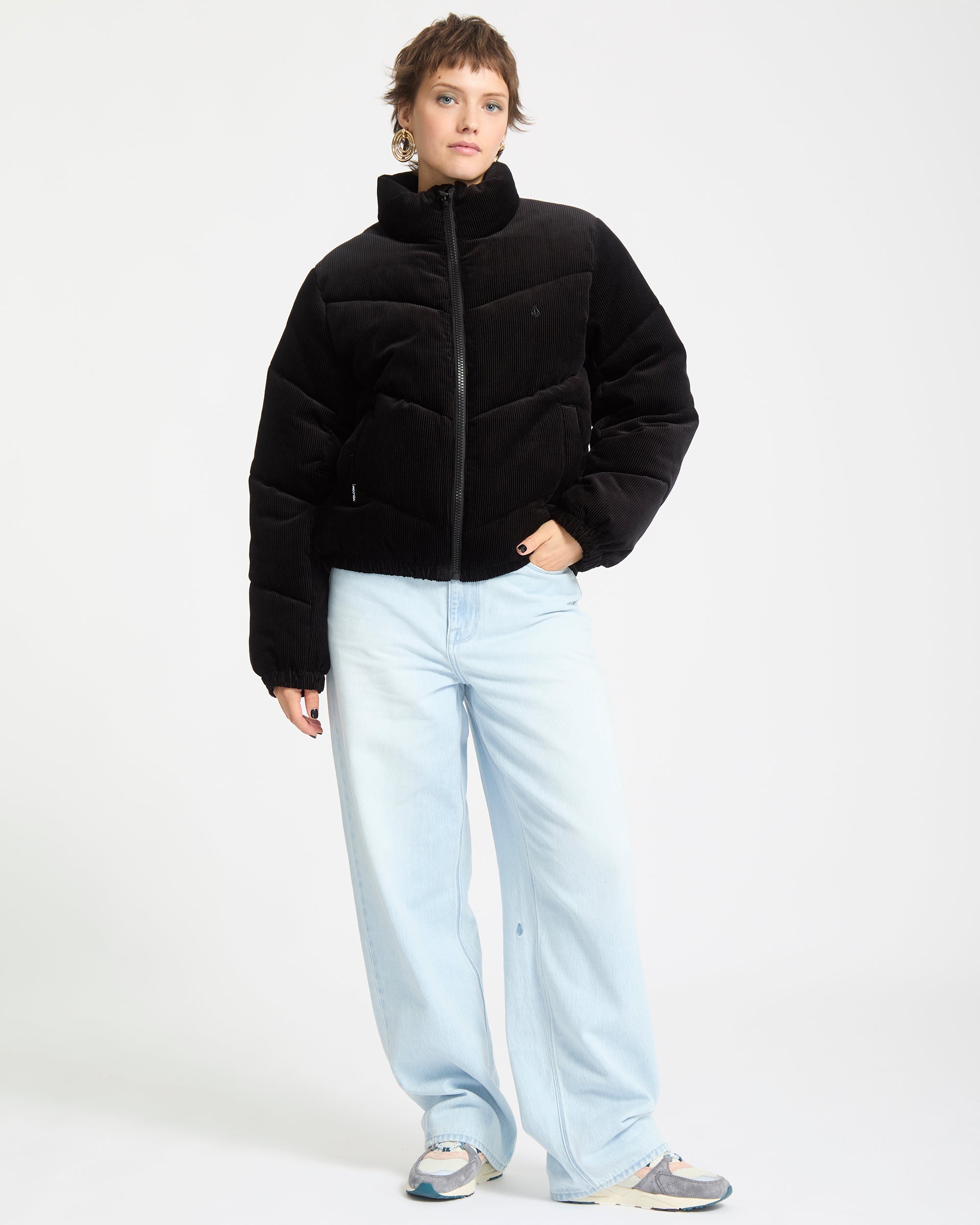 Cord'N Stone Puff Jacket - Black - Women - Volcom EU – Volcom Europe