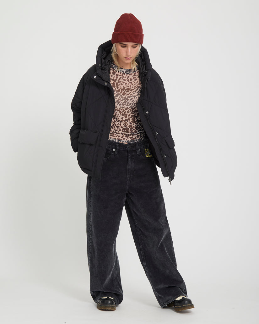 Out Of Boxy Puff Jacket - Black