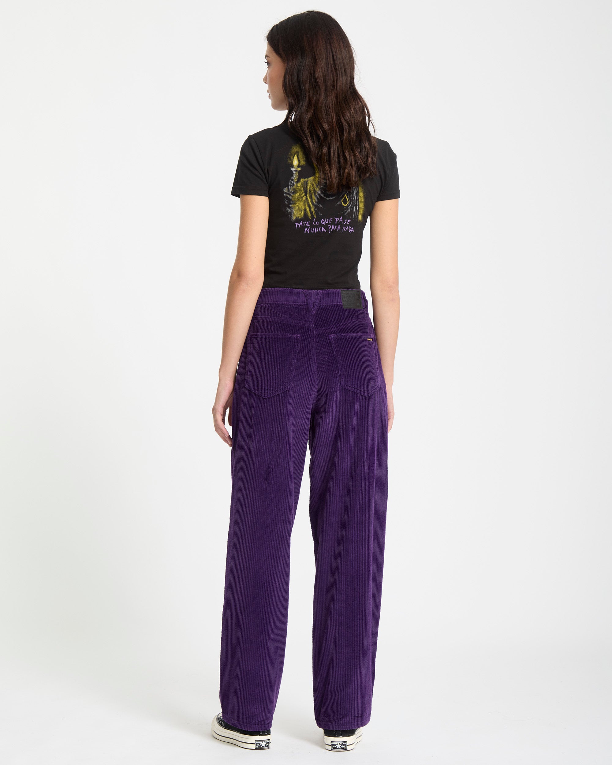 Weellow II Corduroy Trousers - Acai - Women - Volcom EU – Volcom