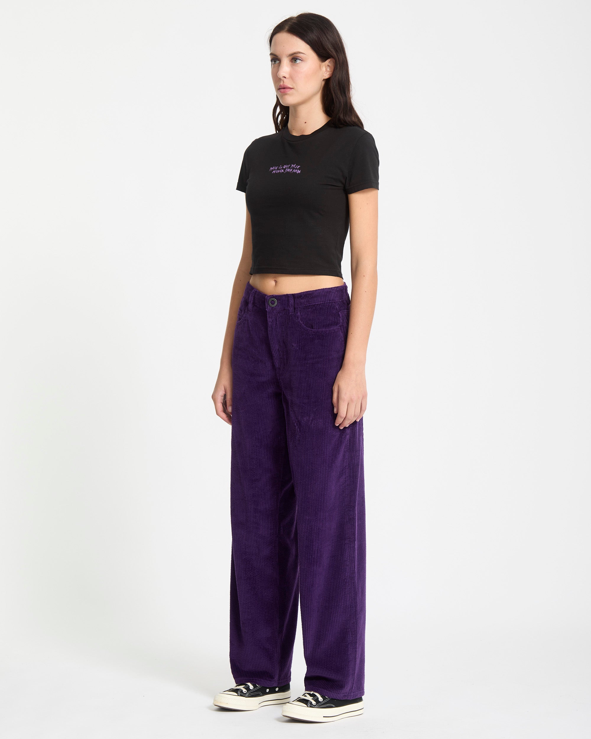 Weellow II Corduroy Trousers - Acai - Women - Volcom EU – Volcom