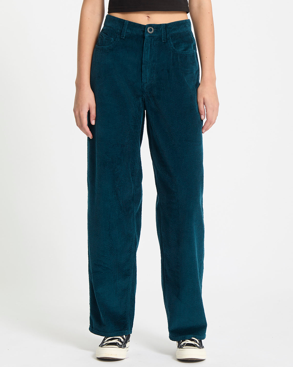 Weellow II Corduroy Trousers - Emerald Green - Women - Volcom EU 