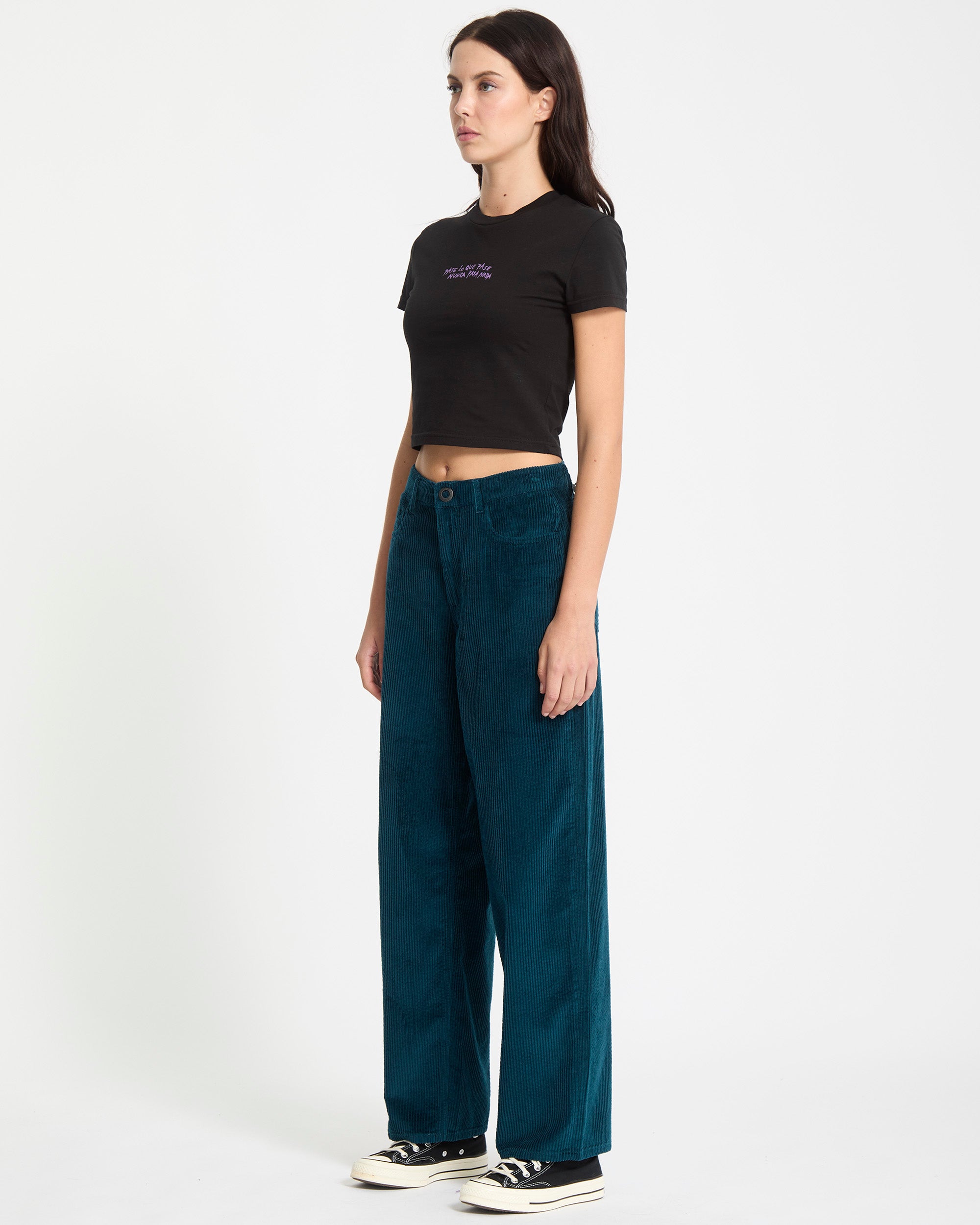 Weellow II Corduroy Trousers - Emerald Green - Women - Volcom EU