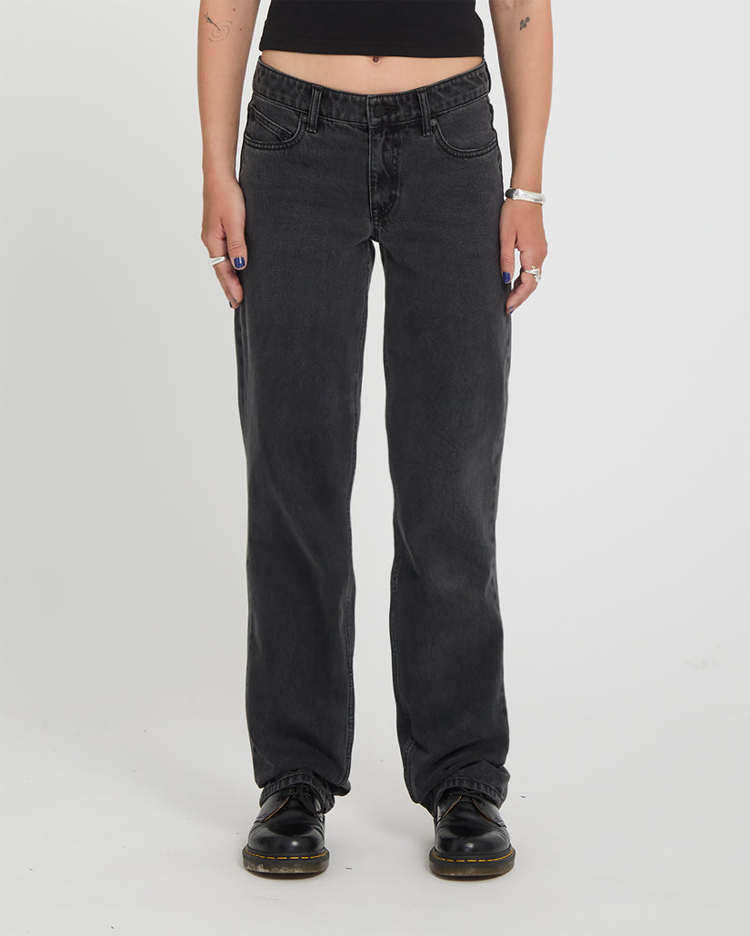 Stoned Low Waist Jeans - Washed Slate