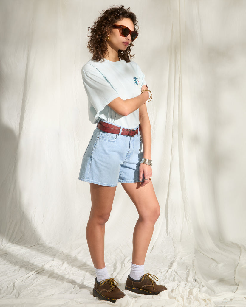 Stoned Boyfriend Short - Blue Bird