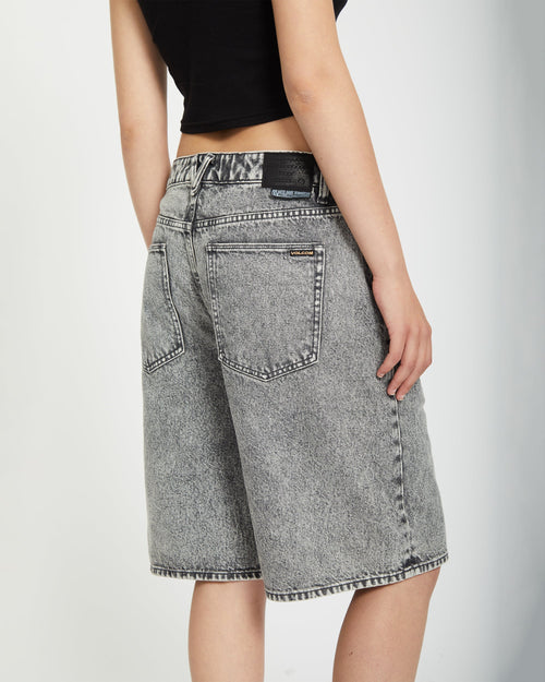 Mini Jupe-short Volcom Laced Wave – Bleu Vif, Tailles Juniors 1/3/5/7/9, Neuve Sans étiquettes