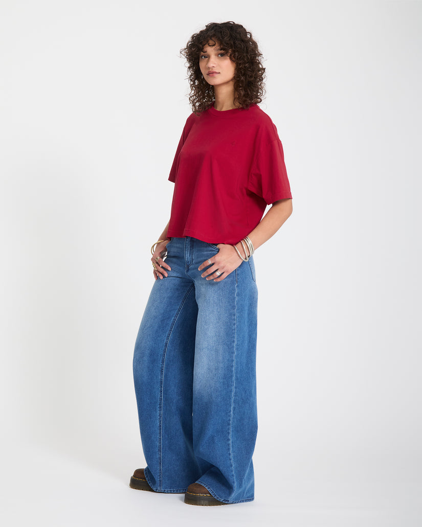 Stone Blanks Up T-Shirt - Deep Red