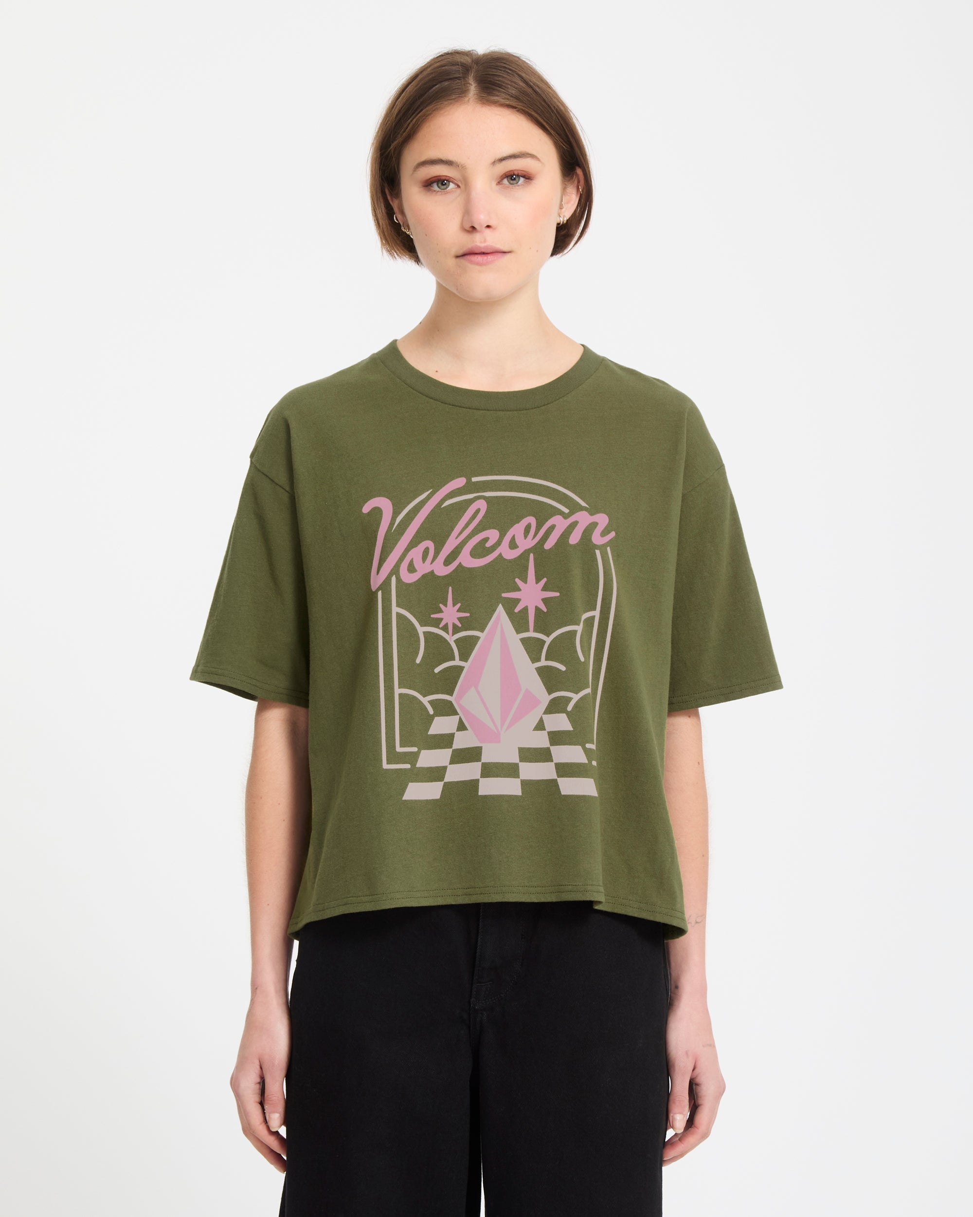 Bliss T-Shirt - Bayleaf - Women - Volcom EU – Volcom Europe