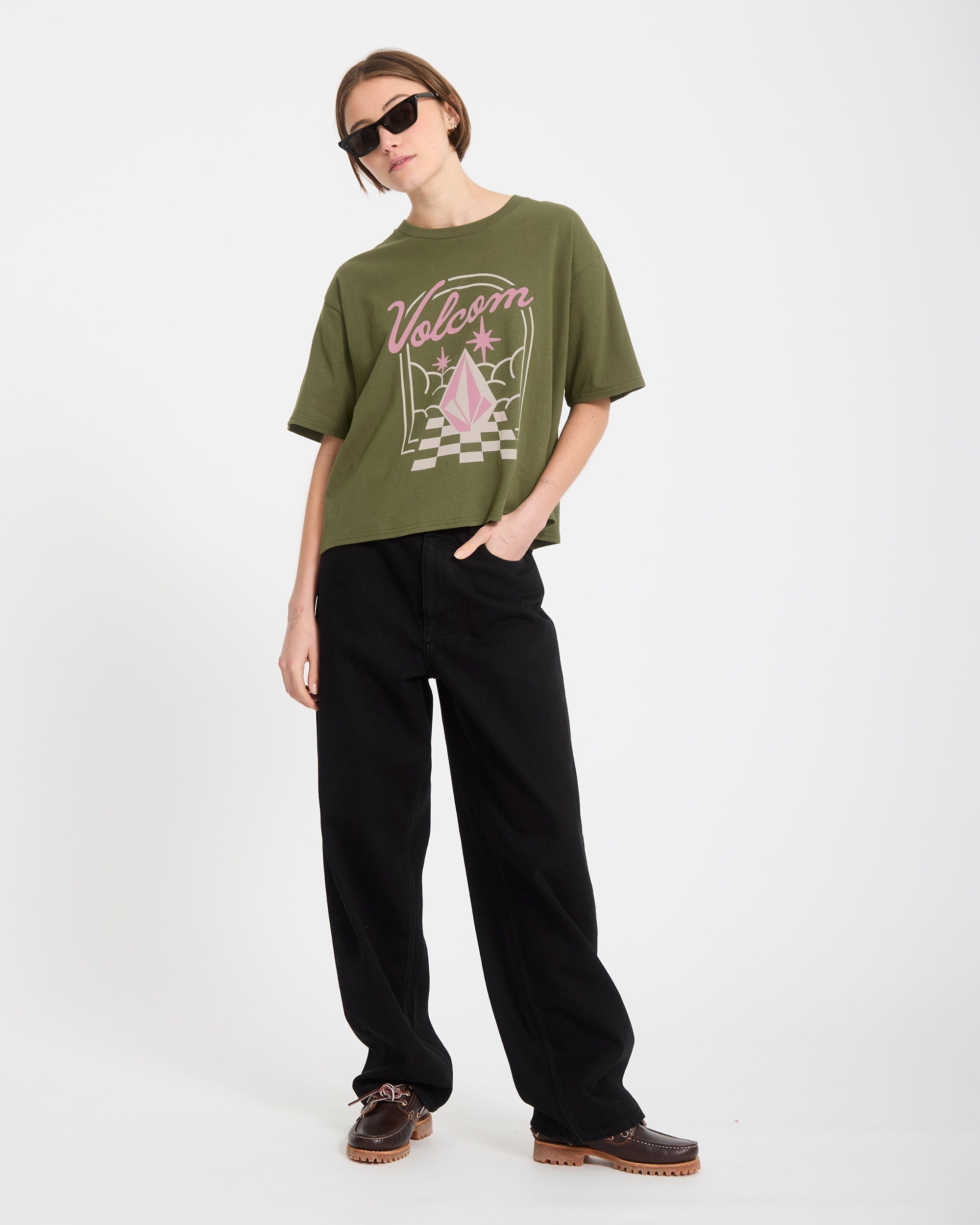 Bliss T-Shirt - Bayleaf - Women - Volcom EU – Volcom Europe