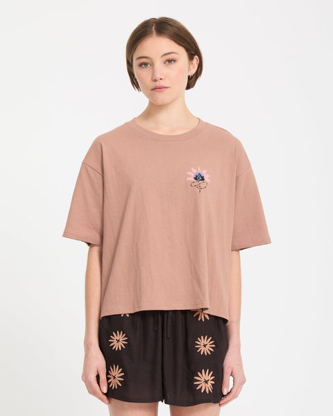 Bliss T-Shirt - Pale Khaki - Women - Volcom EU – Volcom Europe