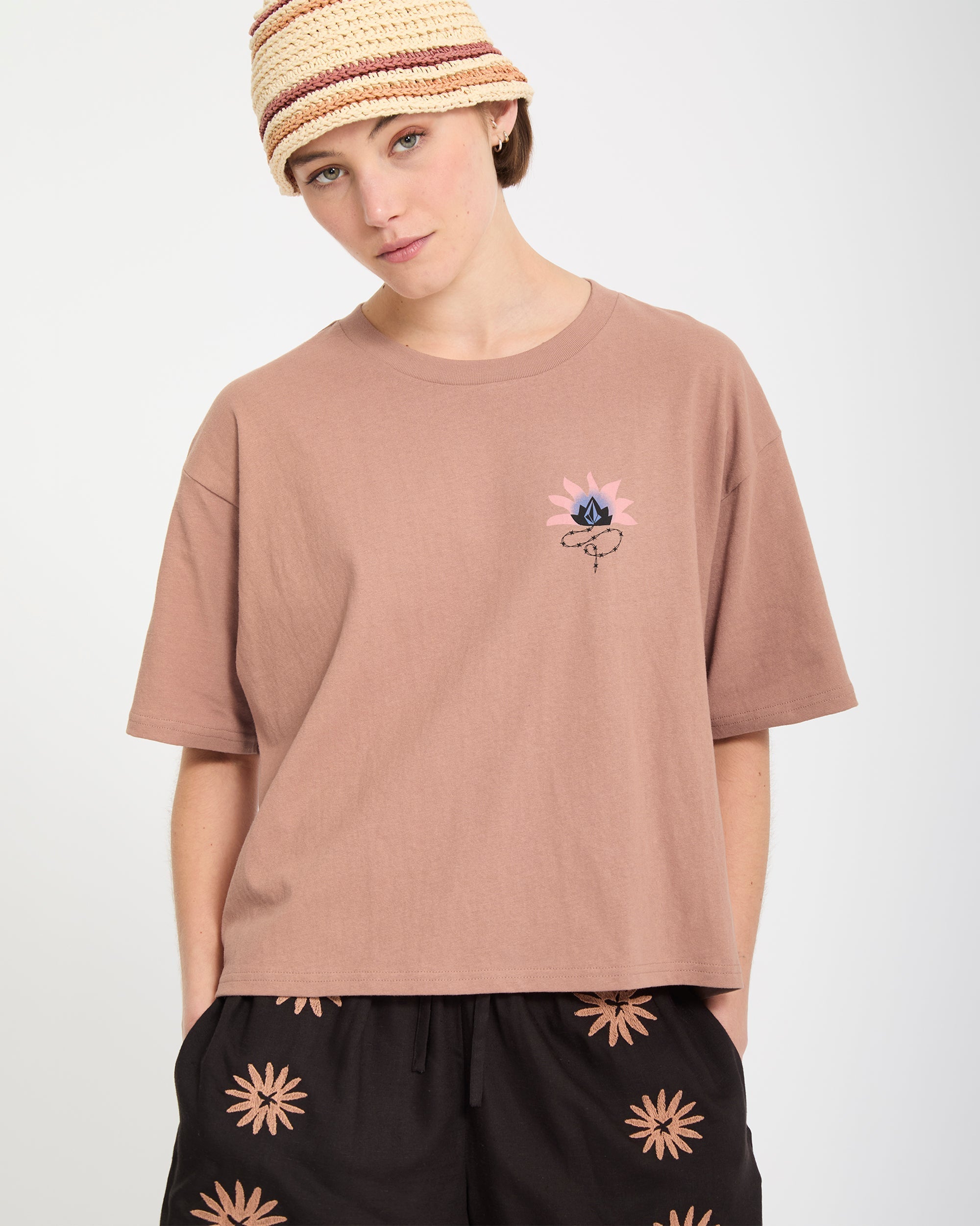 Bliss T-Shirt - Pale Khaki - Women - Volcom EU – Volcom Europe