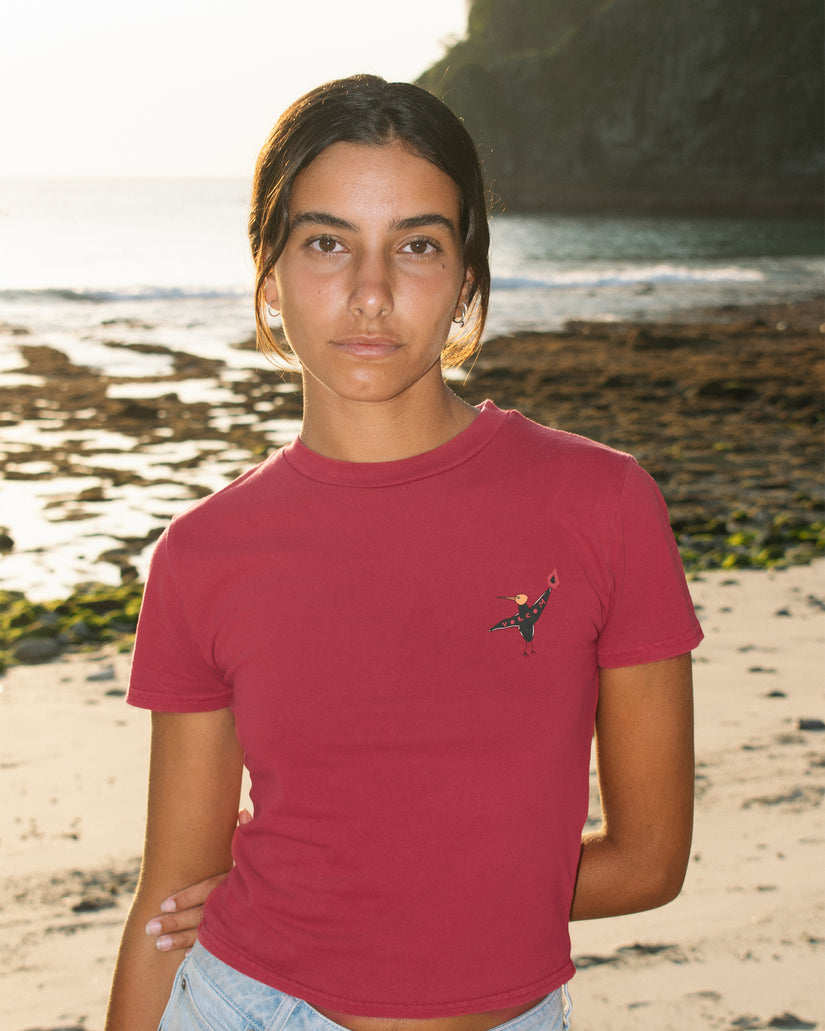 Moove On T-Shirt - Deep Red