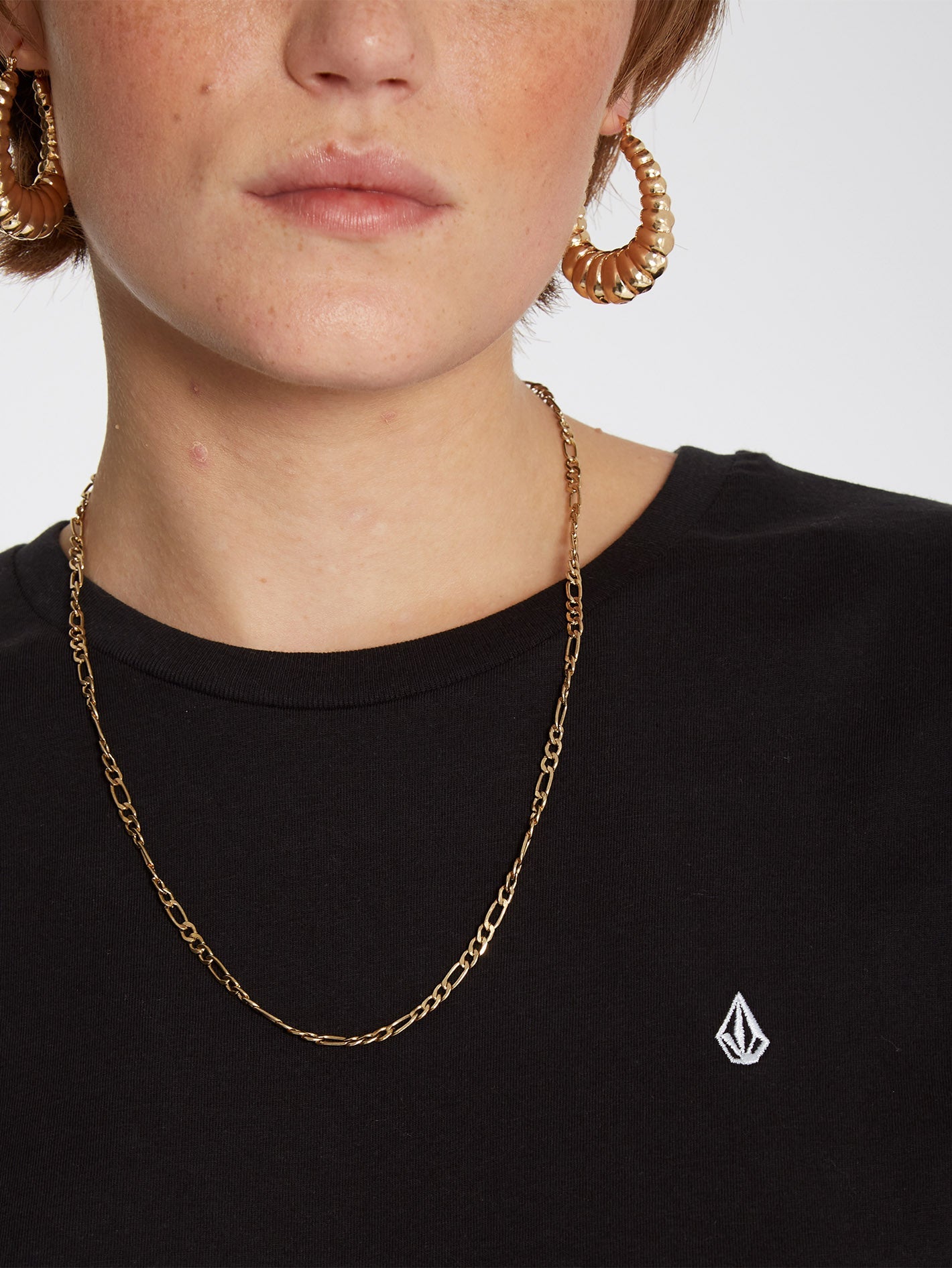 Stone Blanks T Shirt Black Women Volcom Europe