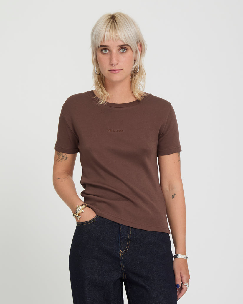 Volcom Stone Tight T-Shirt - Tobacco Brown