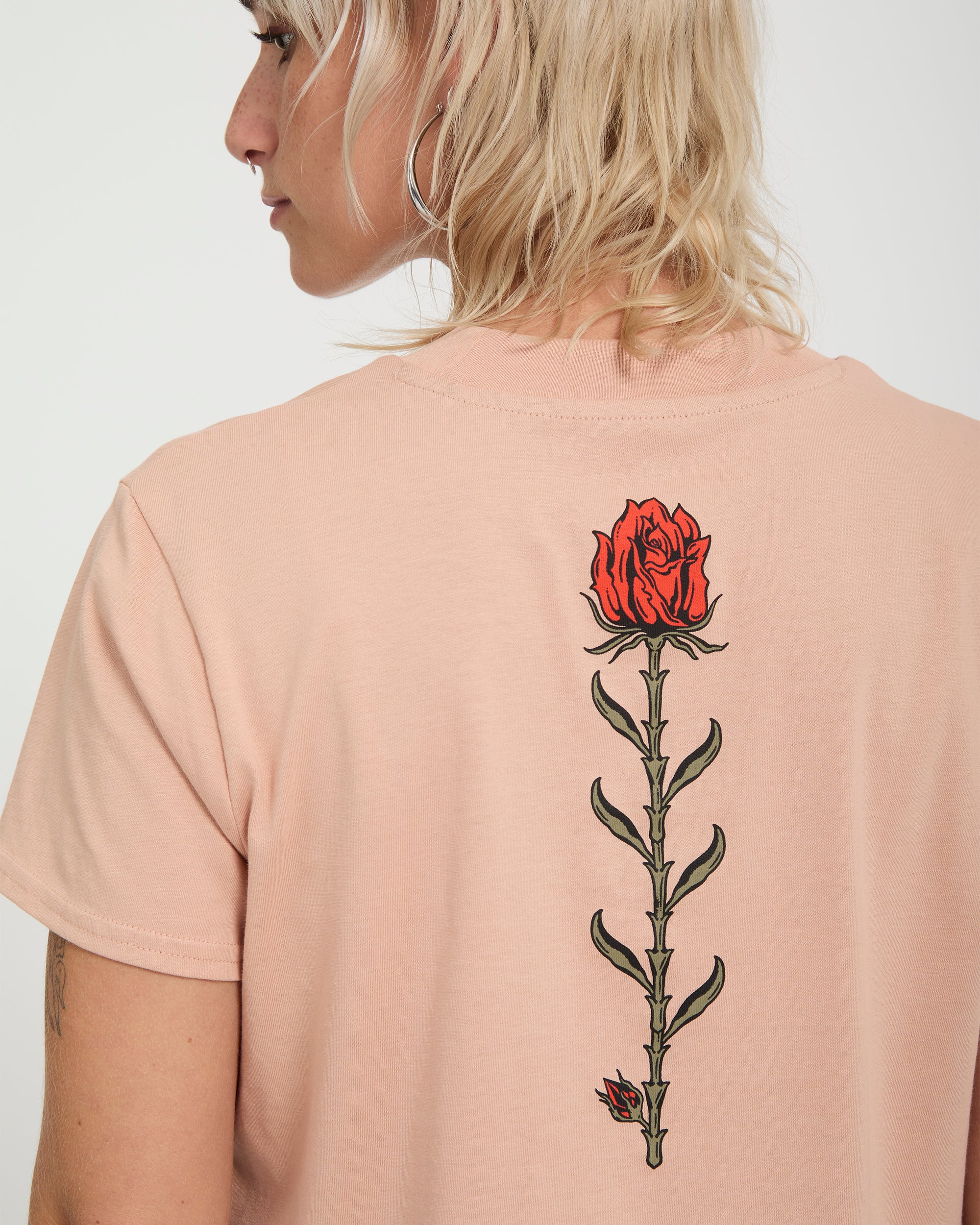 Dial Crop T-Shirt - Misty Rose - Women - Volcom EU – Volcom Europe