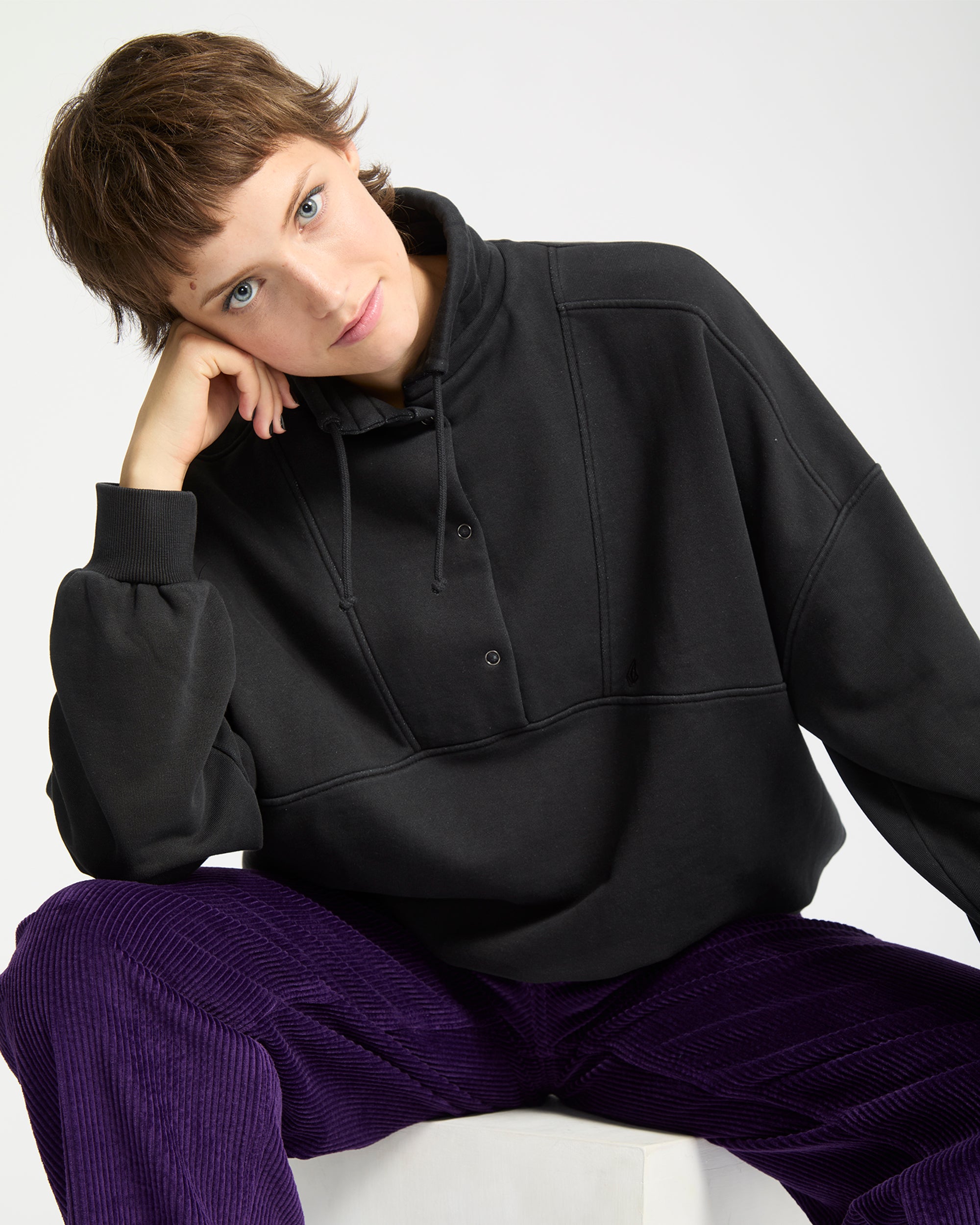 Reetrostone Sweatshirt - Vintage Black - Women - Volcom EU