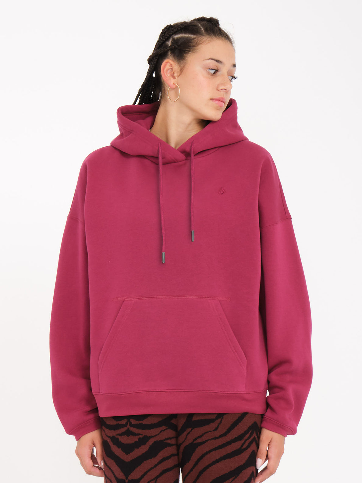 Stone Heart Ii Hoodie - WINE