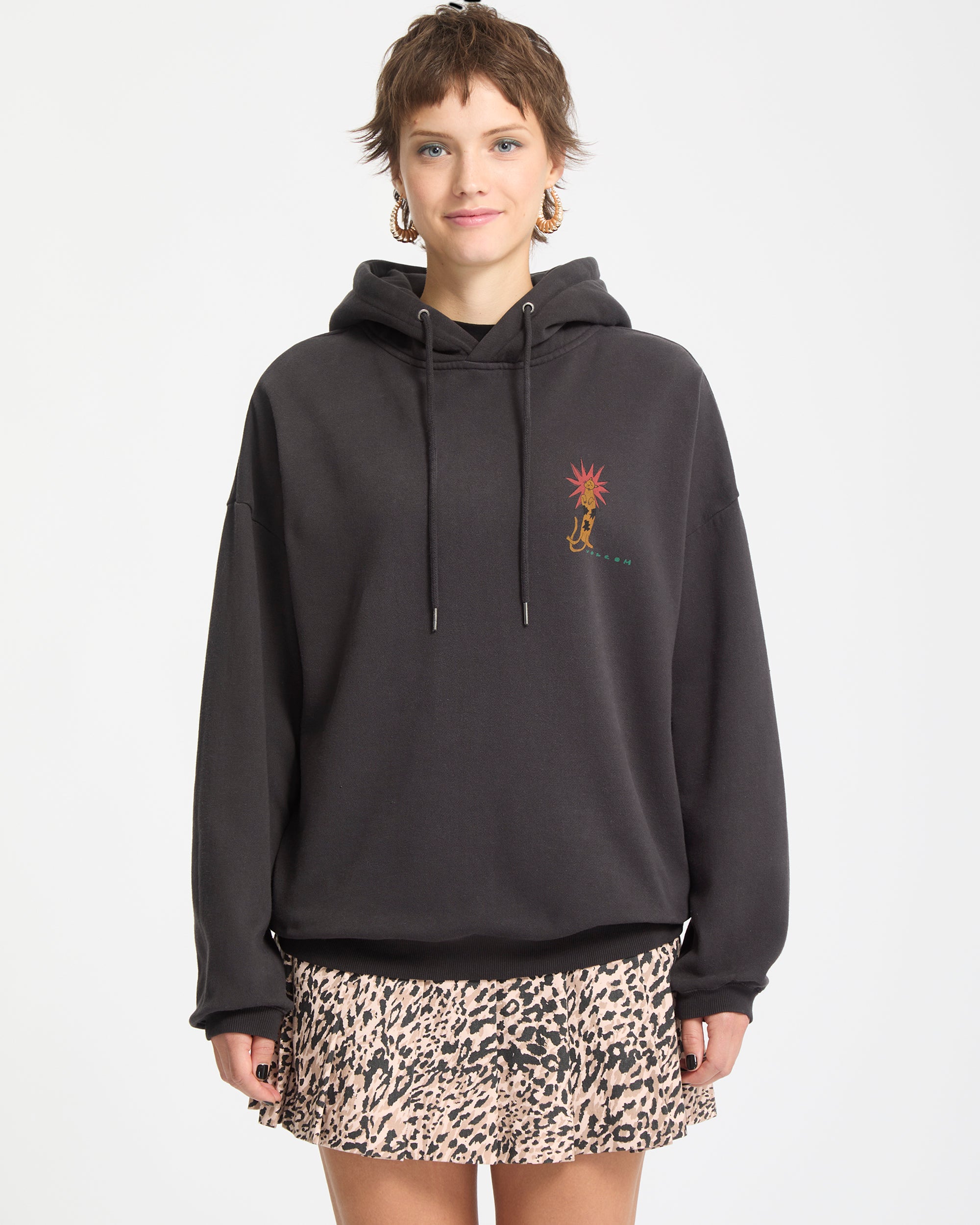 Radical Daze Hoodie - Black - Women - Volcom EU – Volcom Europe