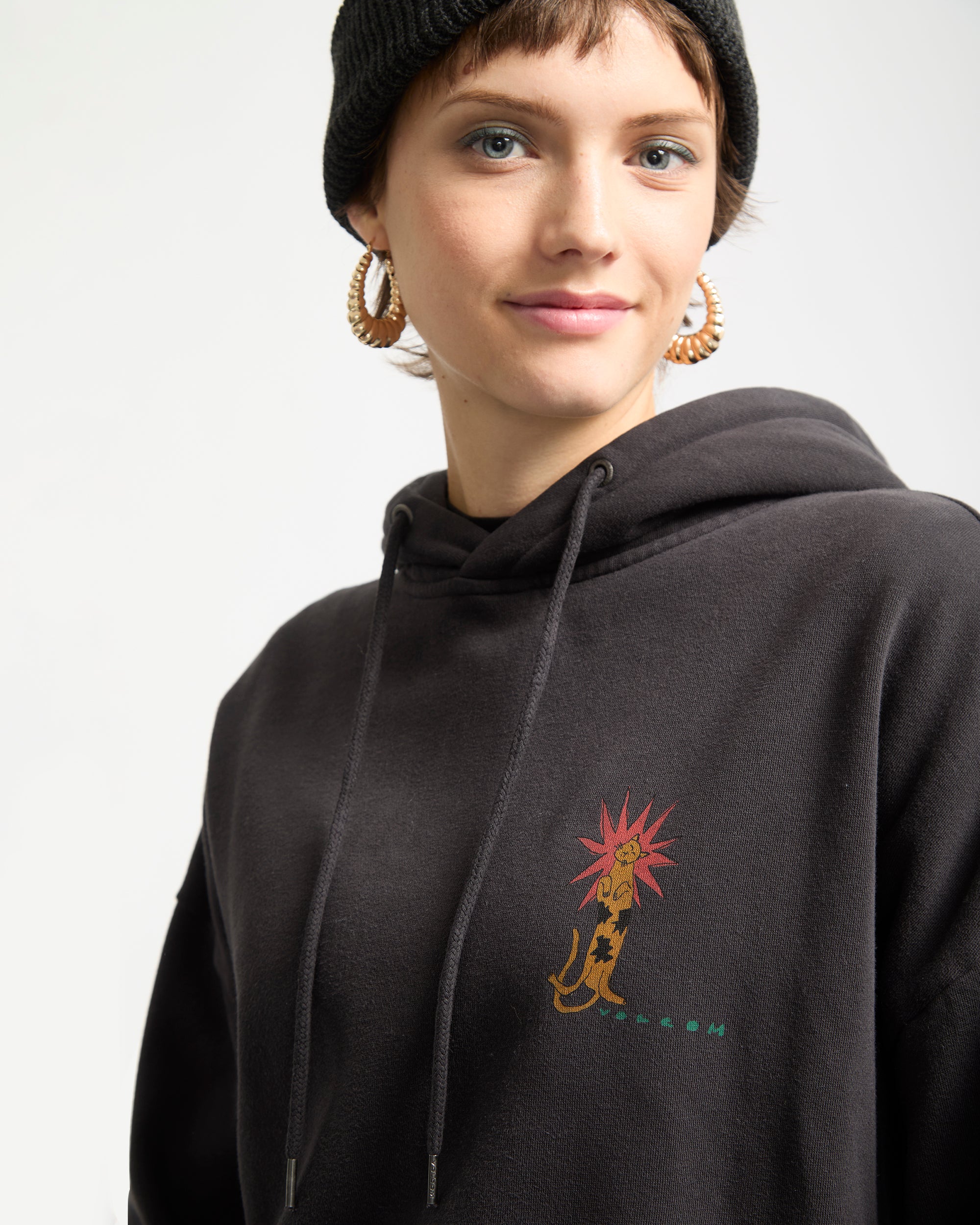 Radical Daze Hoodie - Black - Women - Volcom EU – Volcom Europe