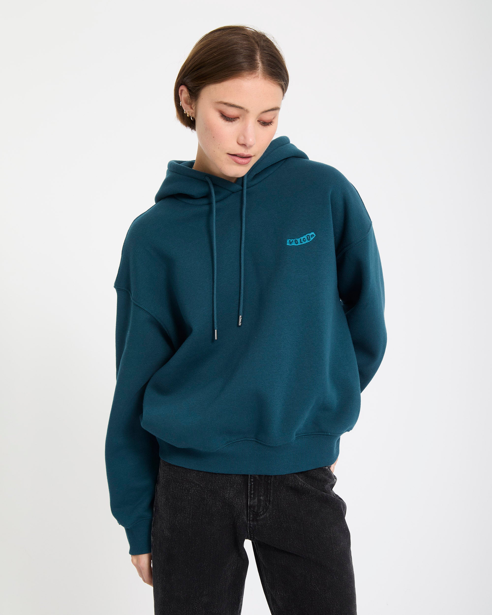 Pistol Up Hoodie - Emerald Green - Women - Volcom EU – Volcom Europe