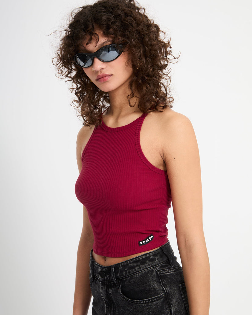 Leelee Tank Top - Deep Red