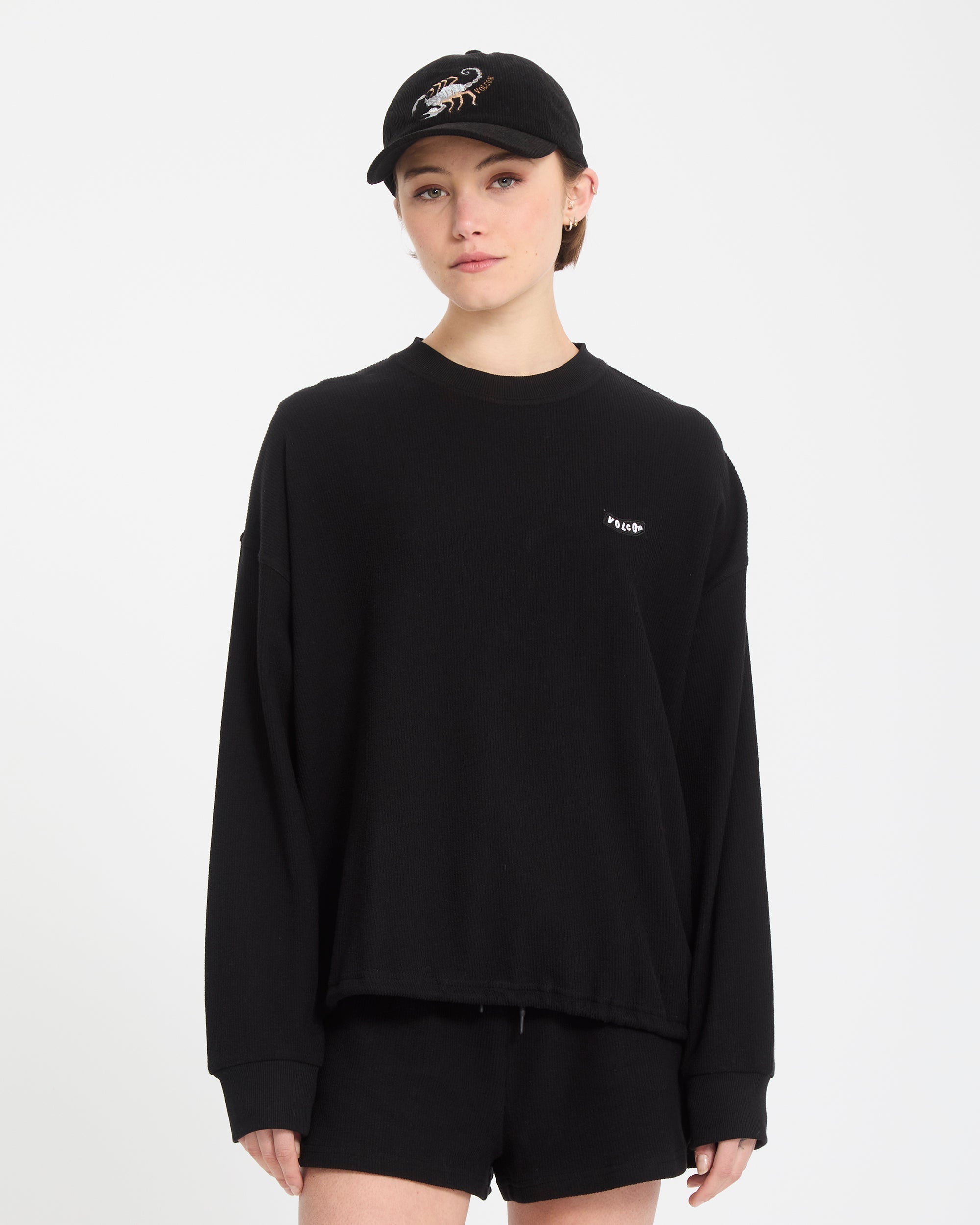 Sweeterry Sweatshirt - Black - Women - Volcom EU – Volcom Europe
