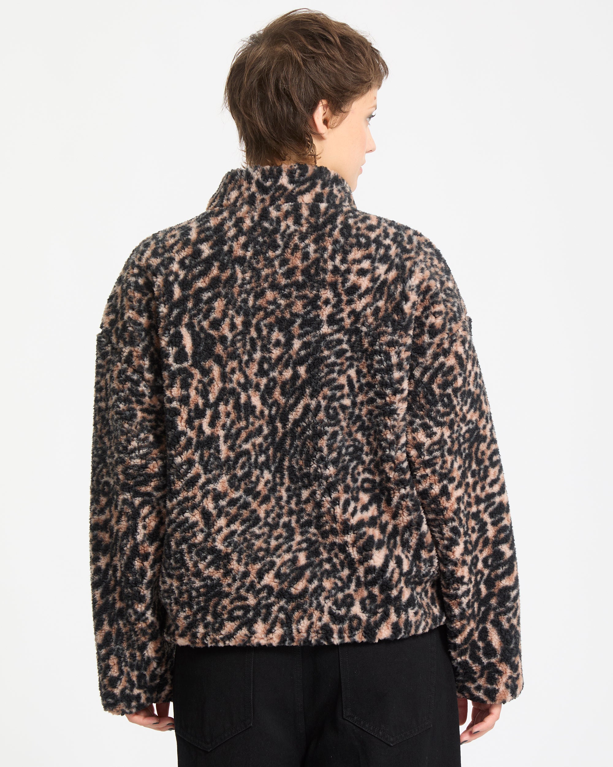 Wylding Out Zip Sherpa - Animal Print - Women - Volcom EU – Volcom