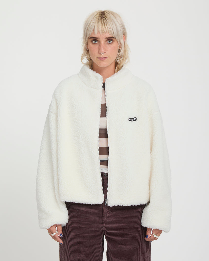 Wylding Out Sherpa Jacket - Off White