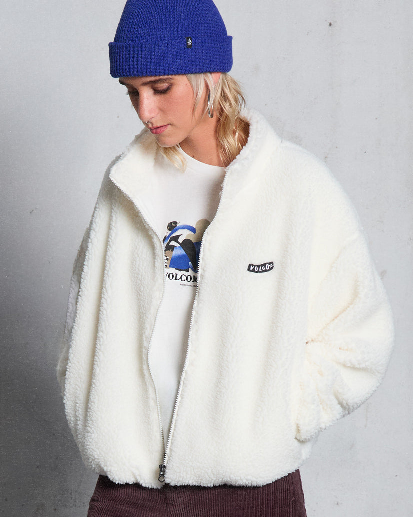 Wylding Out Sherpa Jacket - Off White